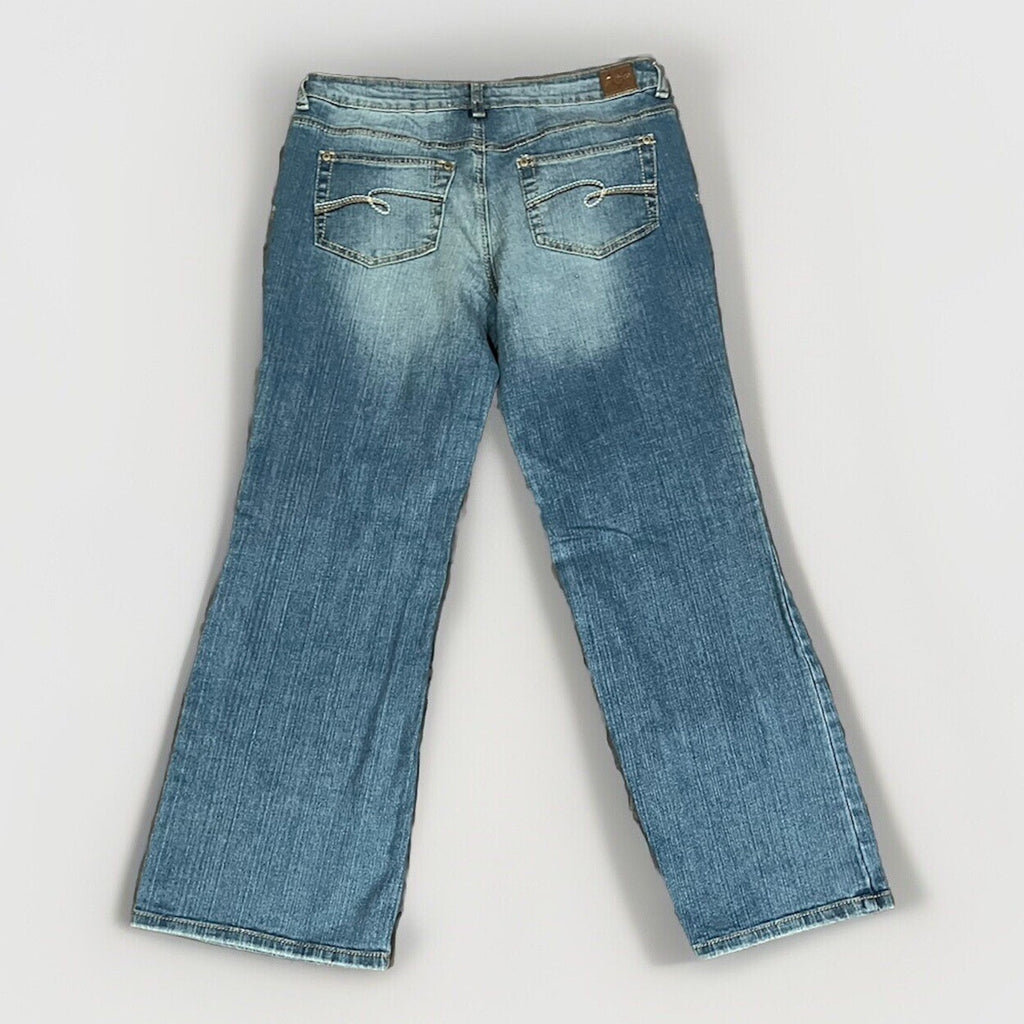 Justice Jeans Girls/Jr 12 1/2 Blue Skinny Regular Fit Denim Wash Stretch Boho