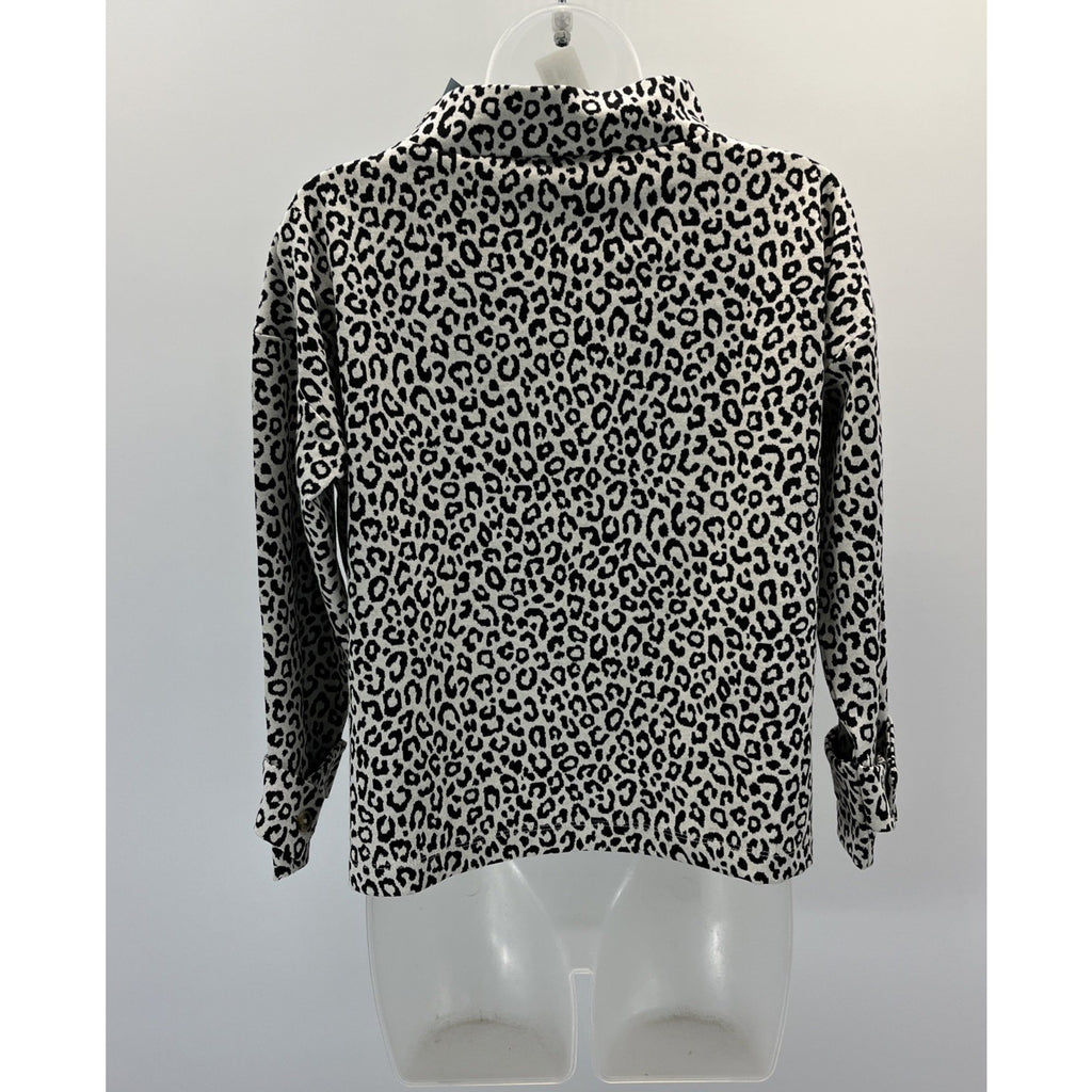 Ann Taylor Leopard Tie Back Animal Print Blouse size S Petite NWT
