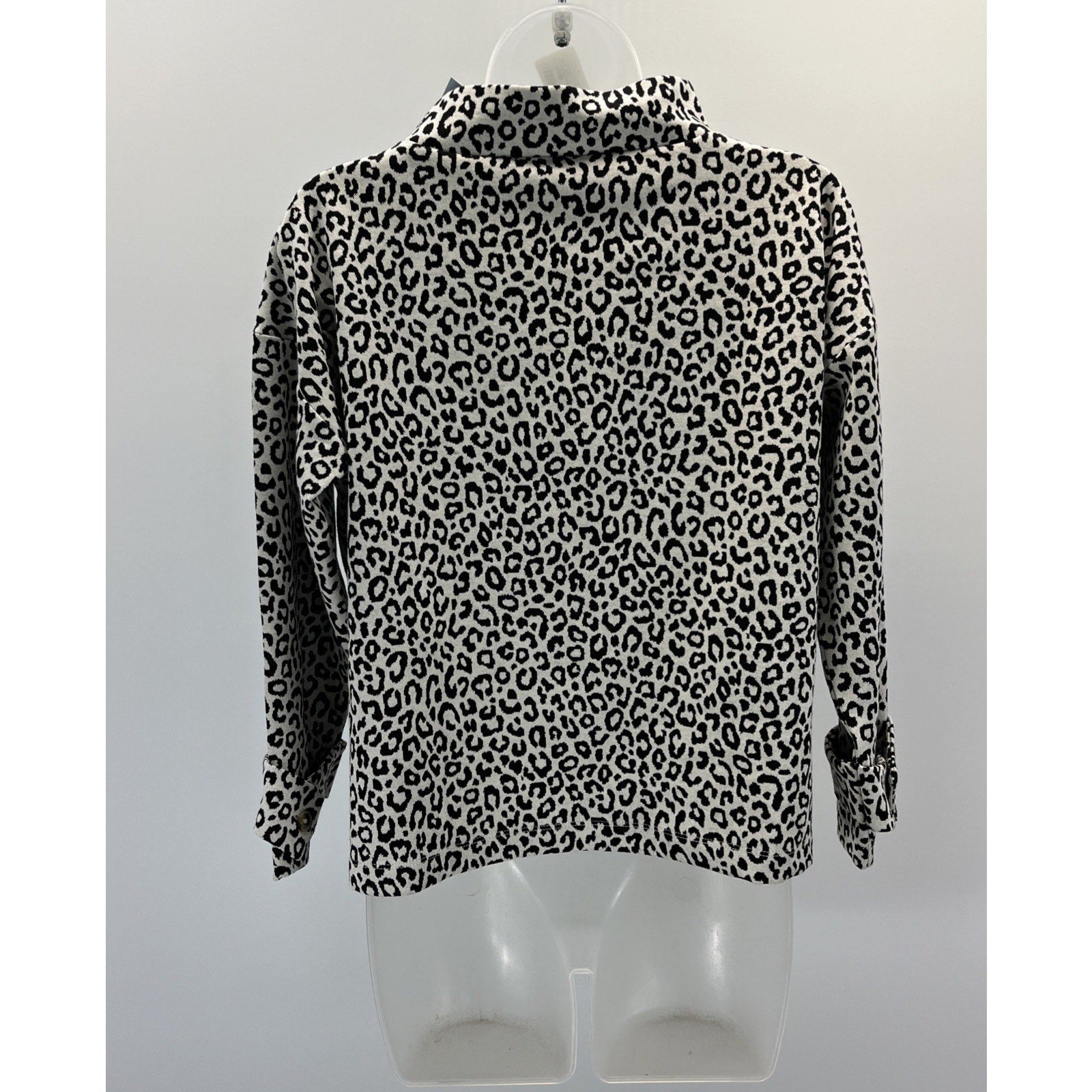 Ann Taylor Leopard Tie Back Animal Print Blouse size S Petite NWT