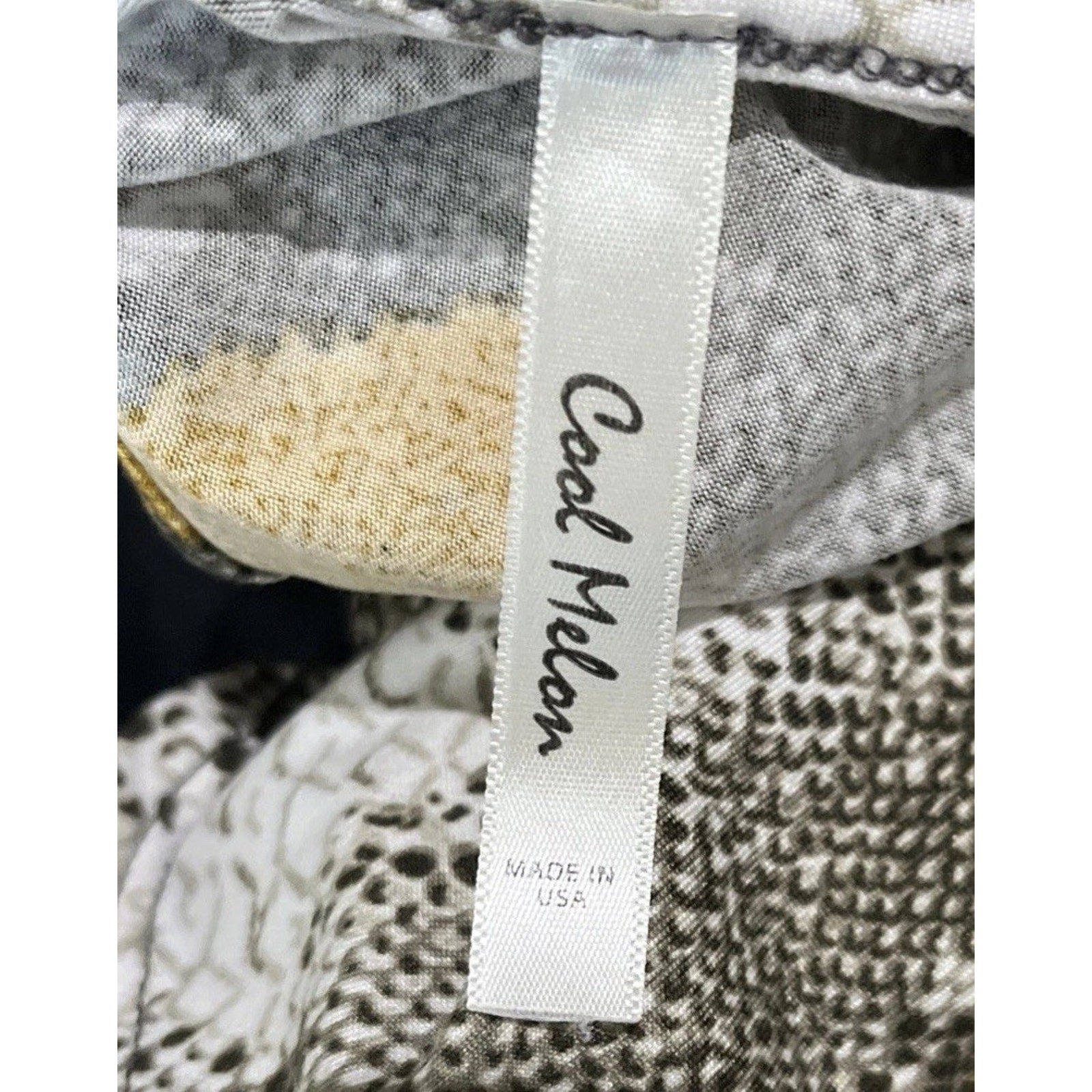 Cool Melon Women Snake Print Tunic sleeveless shirt Made In USA XL