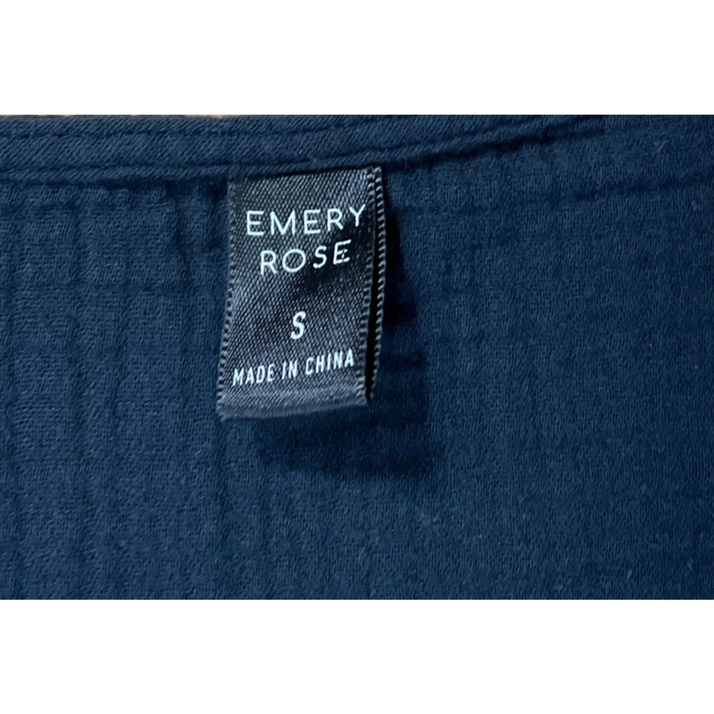 Women’s Emery Rose Black Button Flow Romper Small