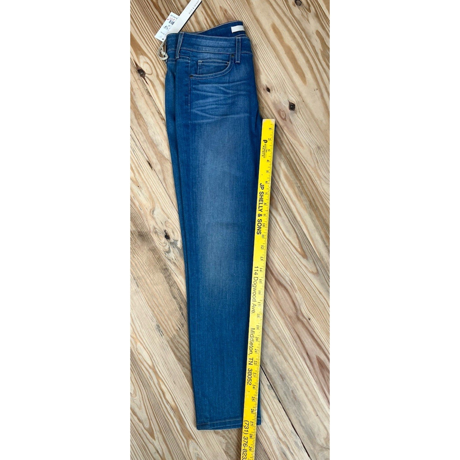 Rich and Skinny Napoli Skinny Crop Blue Jeans Size 26 Msrp 150$