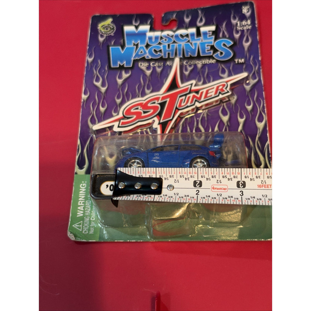 Muscle Machines SS Tuner 2003 Honda Civic Type R Blue 1:64 Diecast T02-37