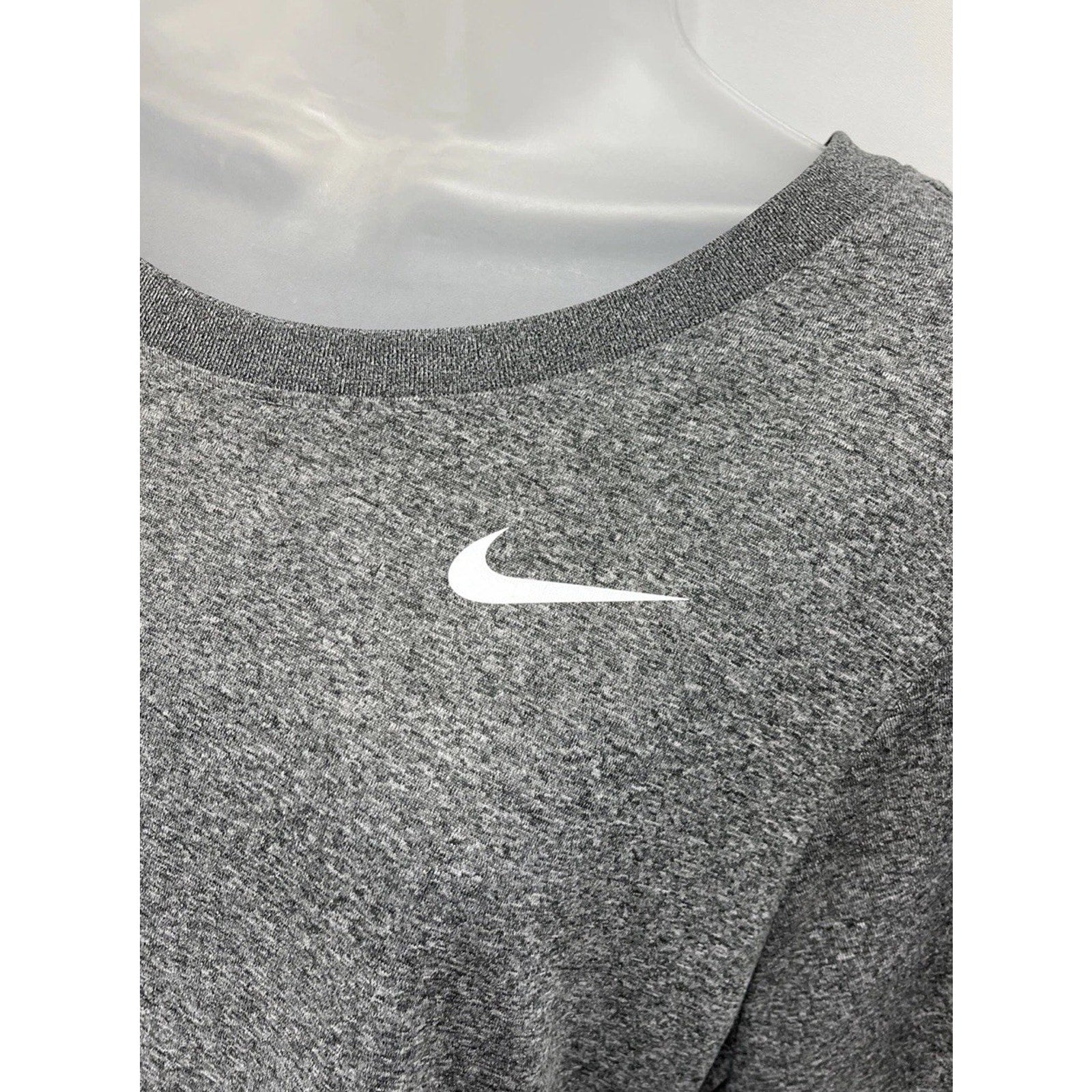 NIKE Dark Gray Standard Fit Dri-Fit Classic Tee T-Shirt 1X Yoga Gym Running