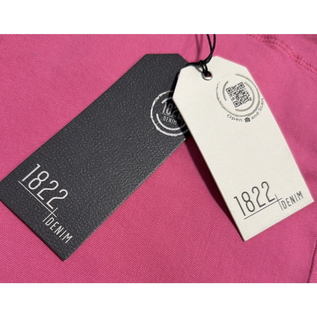 1822 Denim Womens Raw Frayed Hem High Rise Jean Shorts 16 Pink 5” Inseam