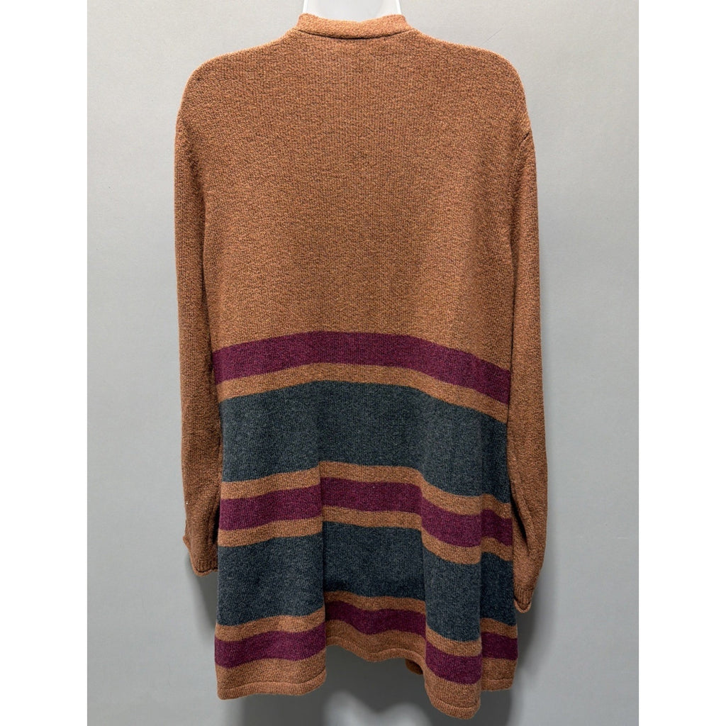 CJ Banks Women's Cardigan Sweater Plus Size 1X Open Swing Classic Pockets NWT