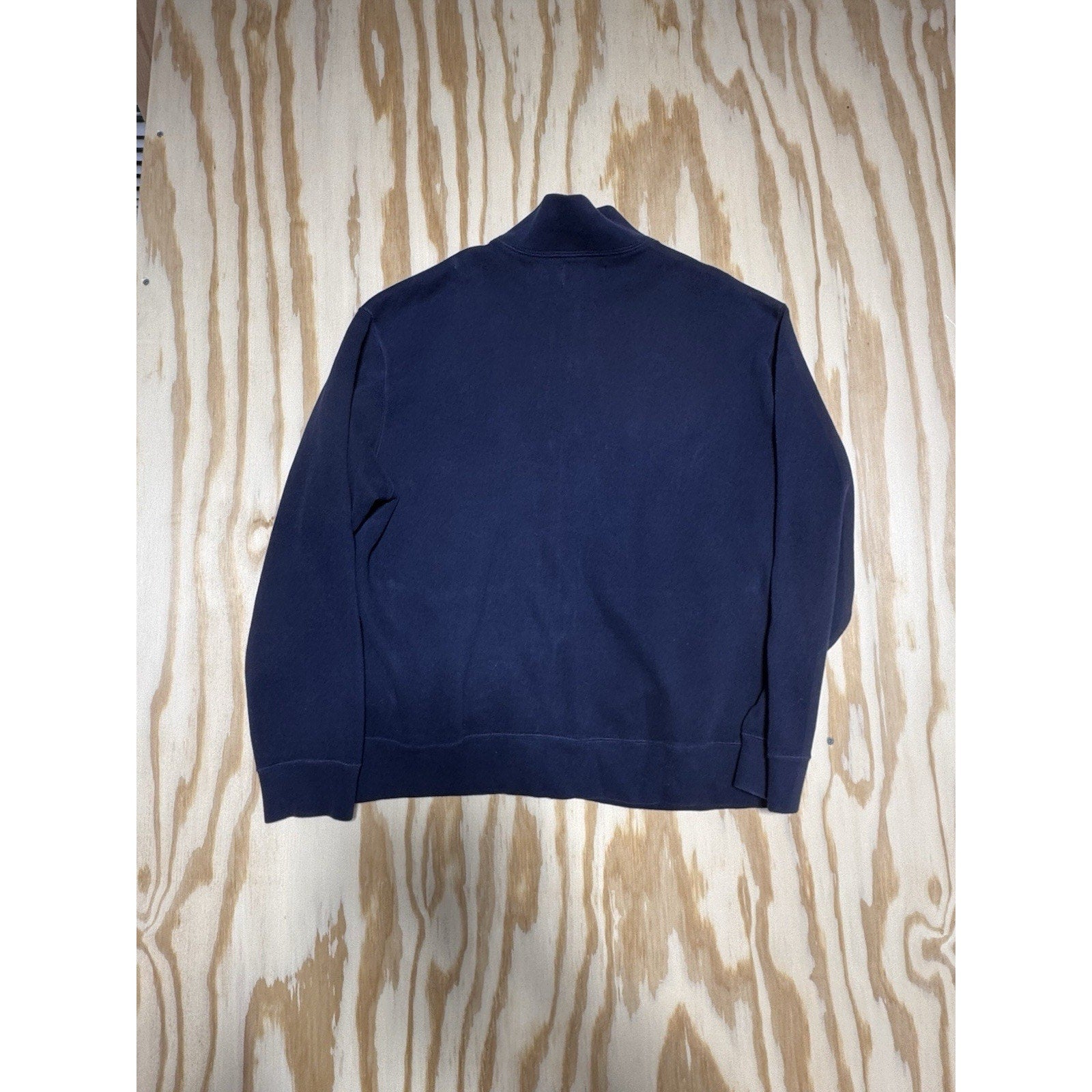 Polo Ralph Lauren Men’s Large Full Zip Sweatshirt Jacket Navy Blue Pony Logo