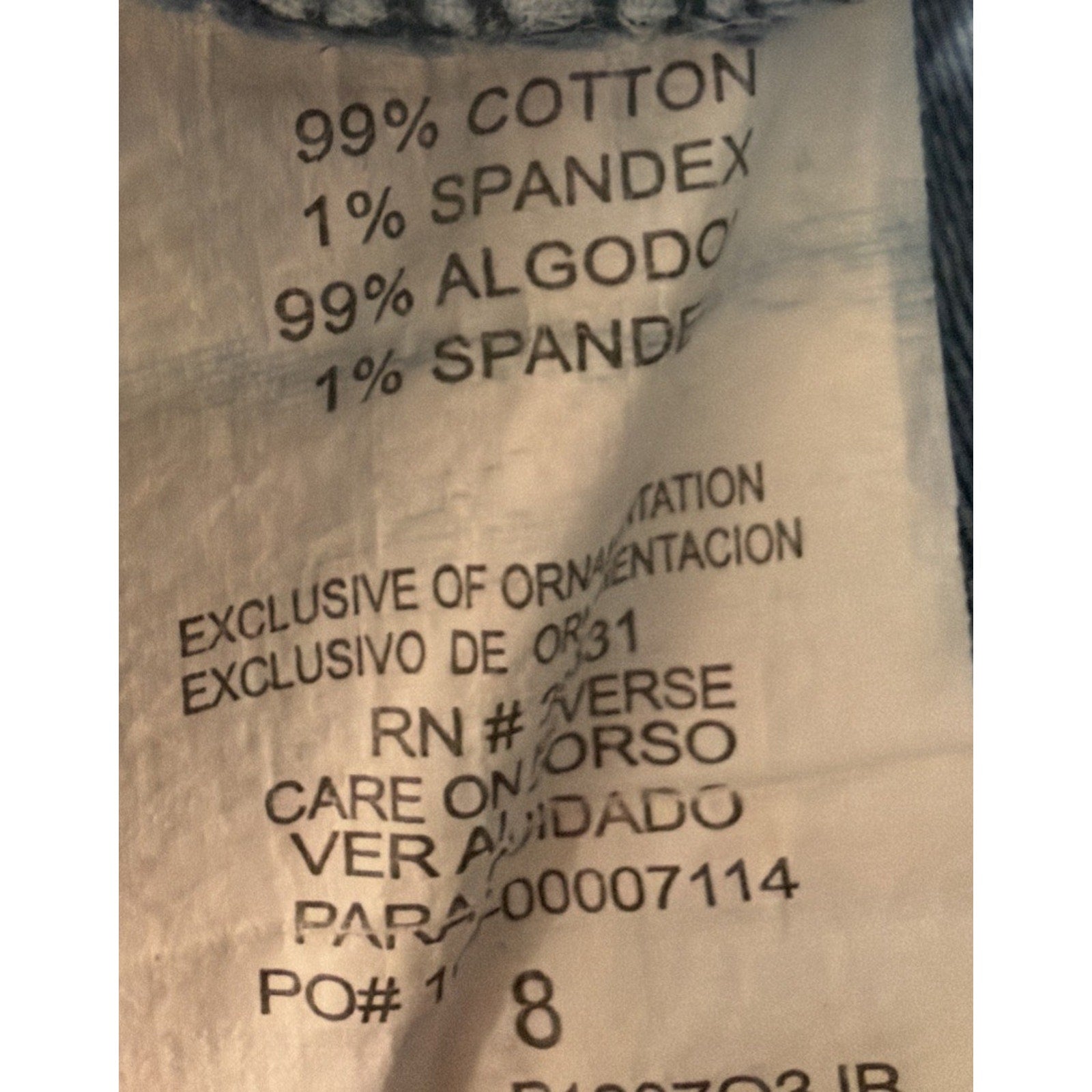 Democracy Jeans Women's Freedom Ankle Skimmer Distressed Stretch Denim Sz. 8