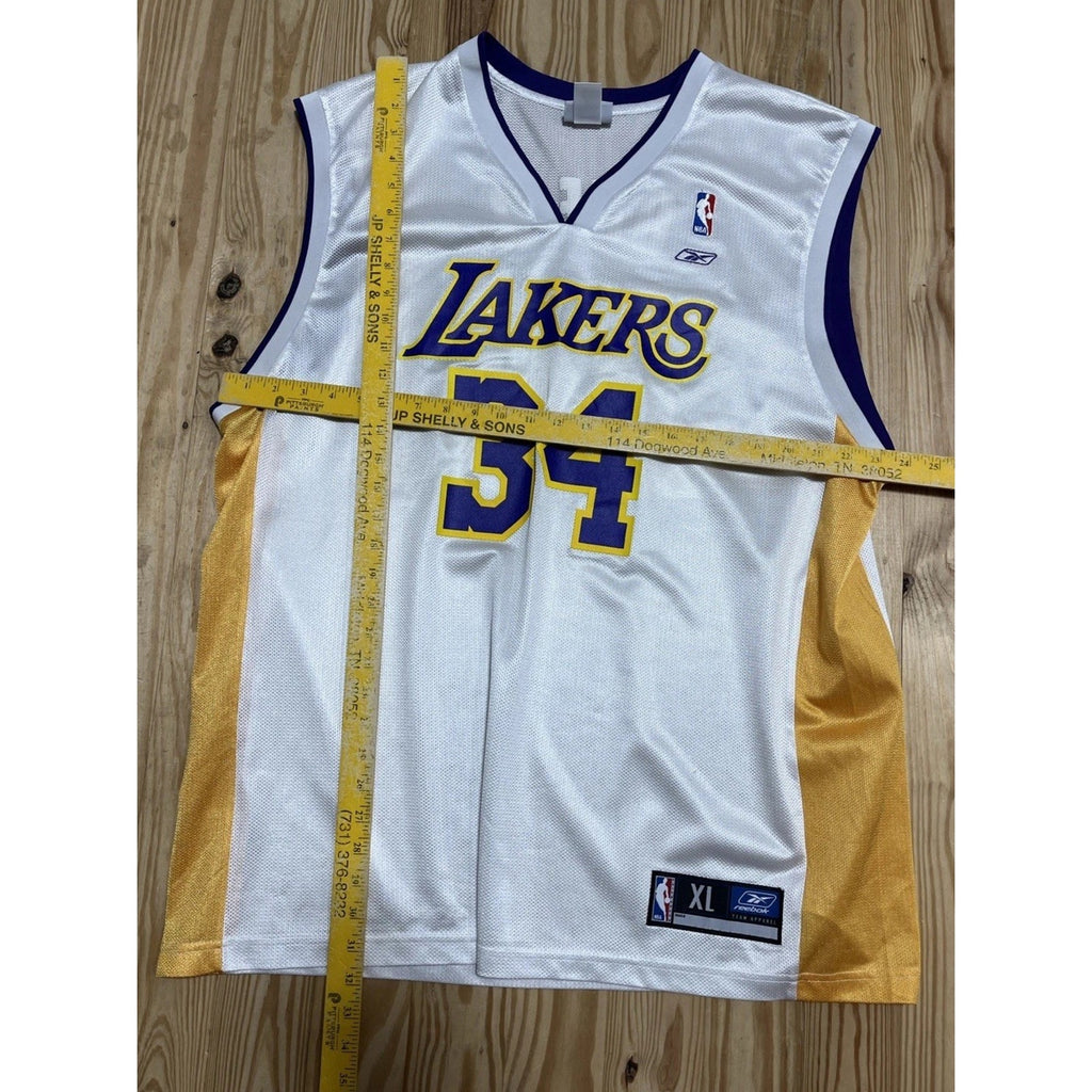 Vintage Reebok Los Angeles Lakers Shaquille O'Neal Basketball Jersey Size XL