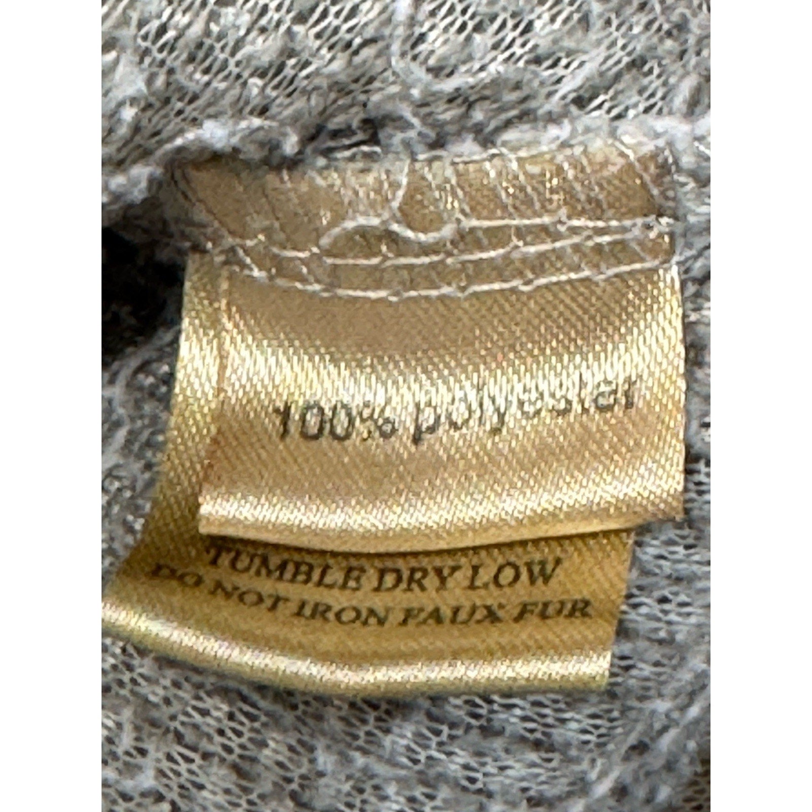 True Grit Sherpa Quarter Zip Gray Pullover Zig Zag Zipper Size XL