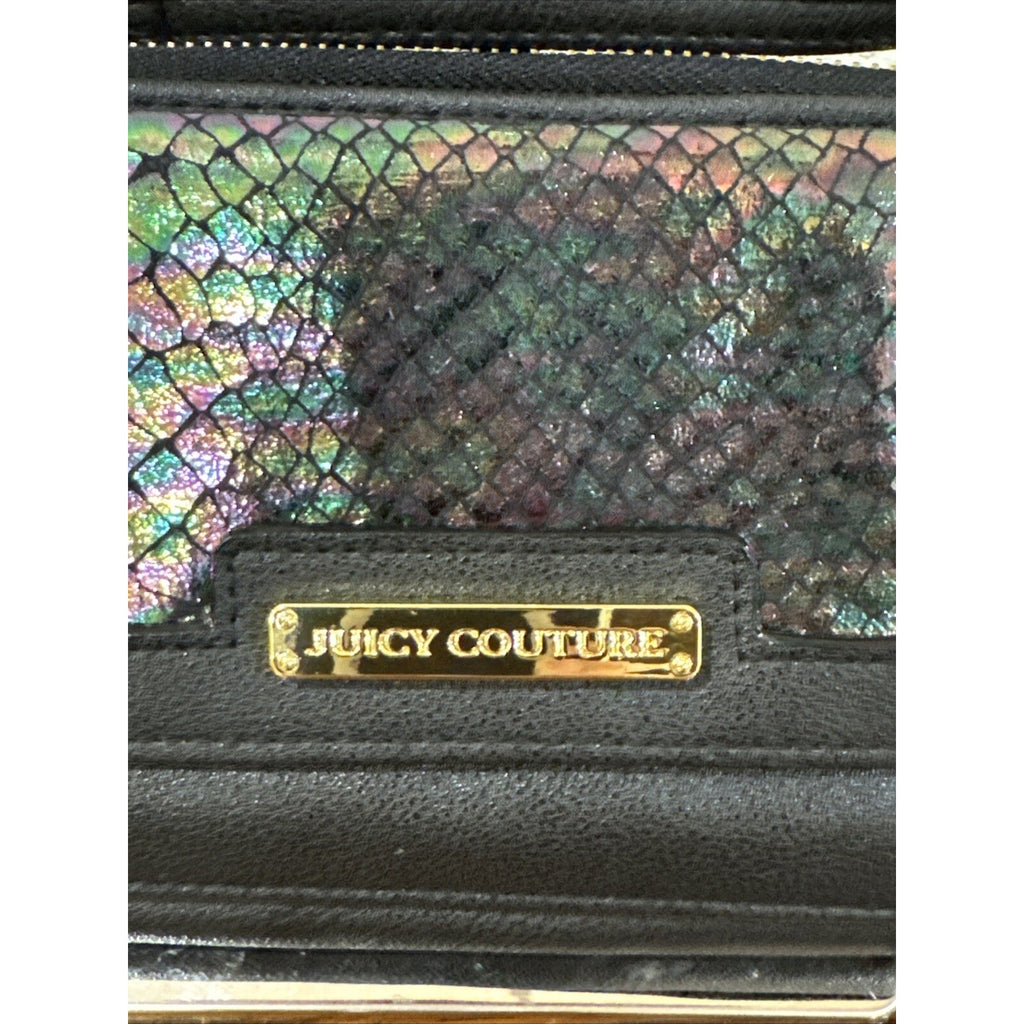 Juicy Couture Flirt Cross body Bag Crossbody Mermaid Shimmering Gold Tags