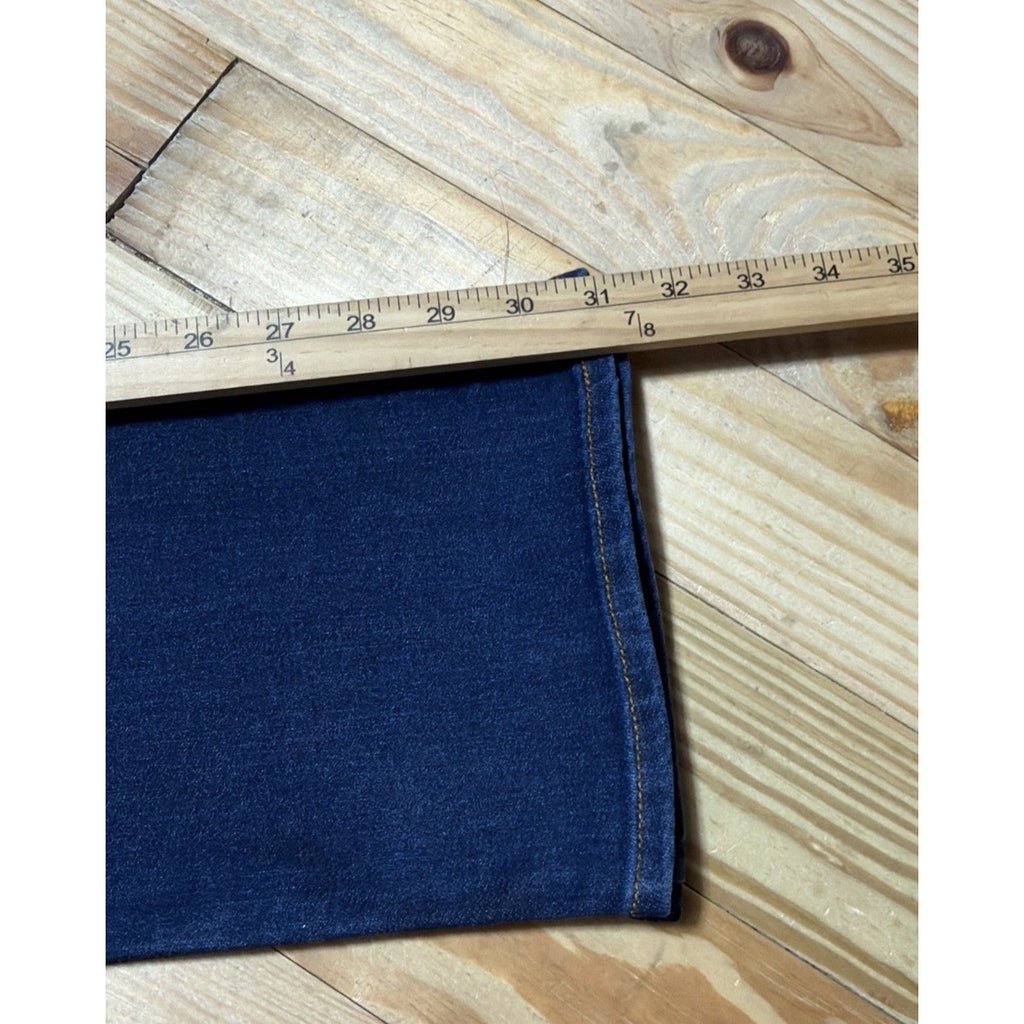 Old Navy Women Jeans Size 6 Blue Kicker Boot-Cut Mid Rise Blasted Denim 29x31