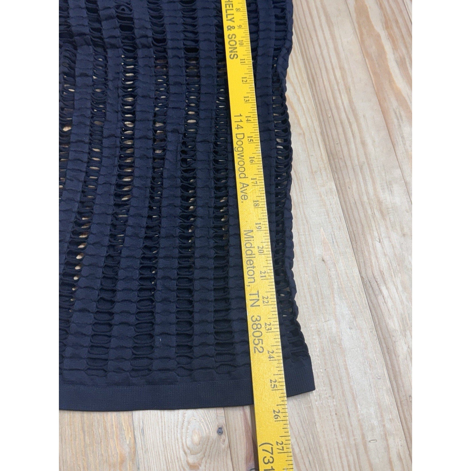 True Rock Women's Lace Sleeveless Black Tank One Size Stretch Black