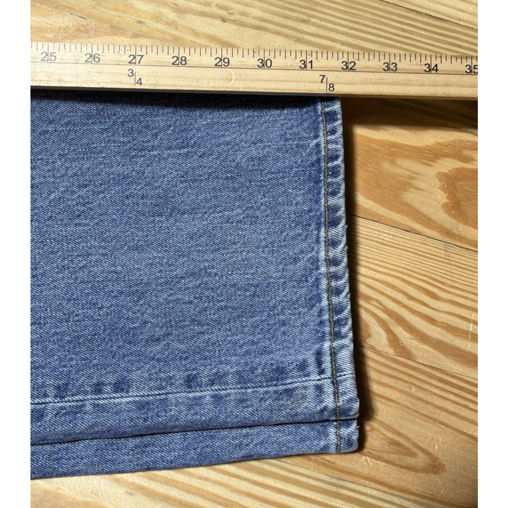 Vintage 90s Levis 501 Jeans Mens 36x32 Original Fit Light Wash Button Fly Denim