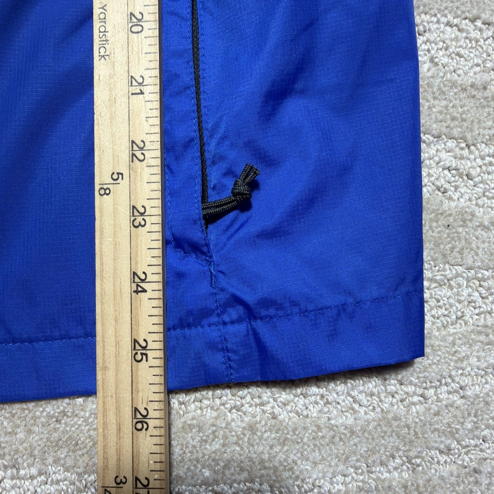 EDDIE BAUER Women's M Packable Rain Jacket Royal Blue Company Logo Karmak