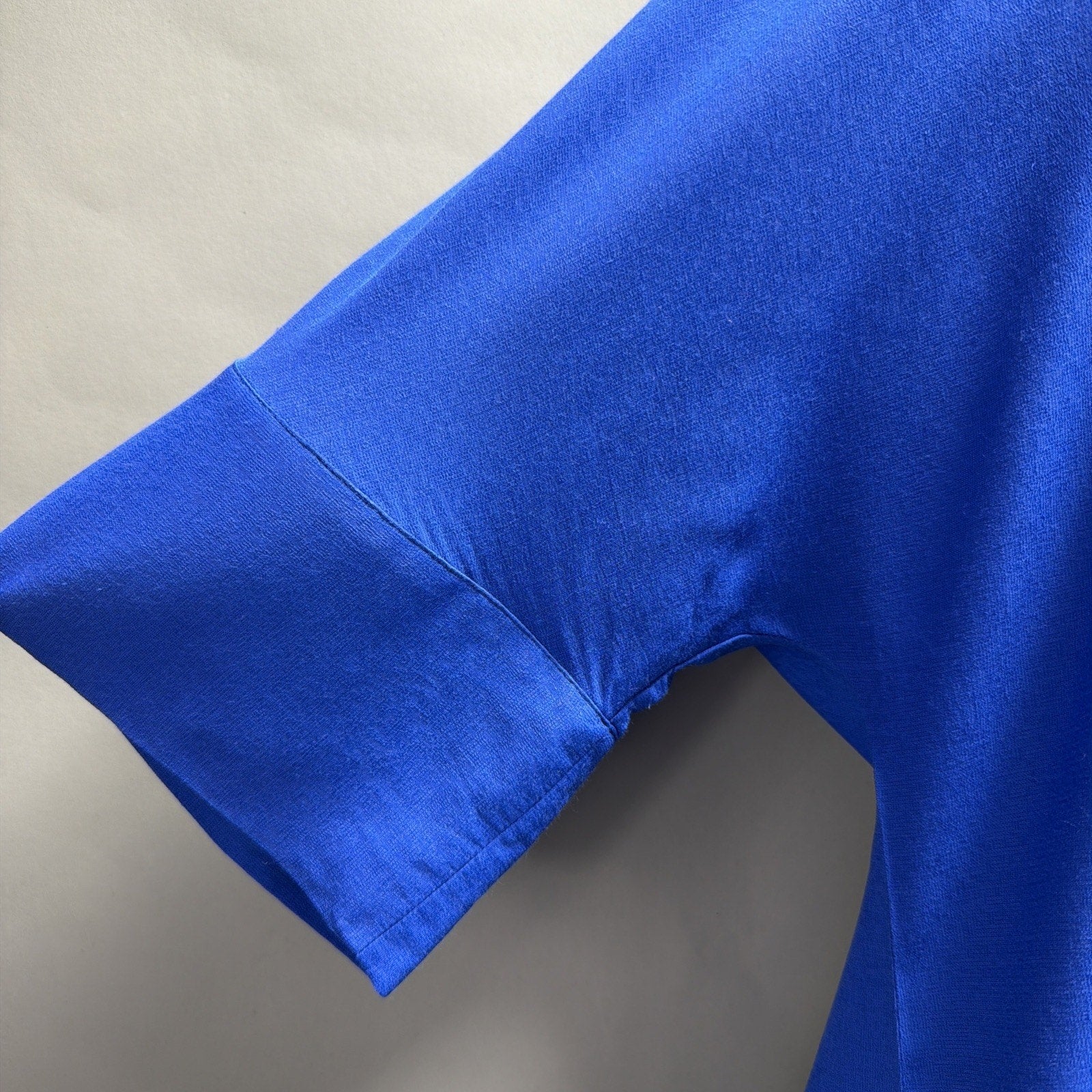 Banana Republic Tunic Oversized Hidden Button Royal Blue Top Womens Sz S Tall