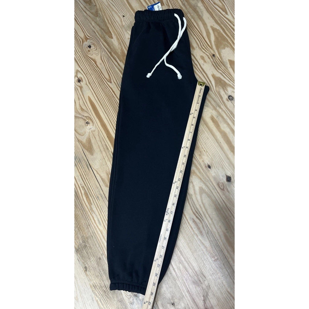 NWT Arizona Jean Co Black Fleece Joggers Drawstring Waist - Size Small
