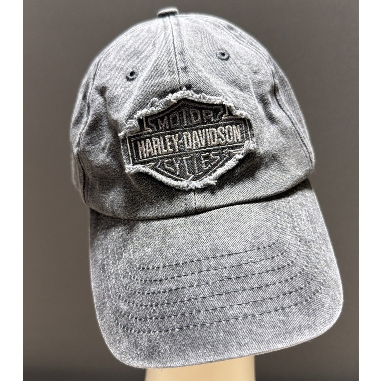 Harley Davidson Strapback Hat Cap Motorcycle Embroidered Official OS Grunge