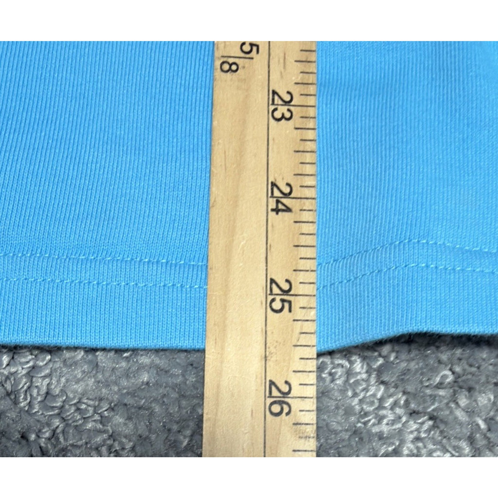 Quacker Factory Plus Size 1X Blue Martini Embellished V-Neck 3/4 Sleeve Sweater