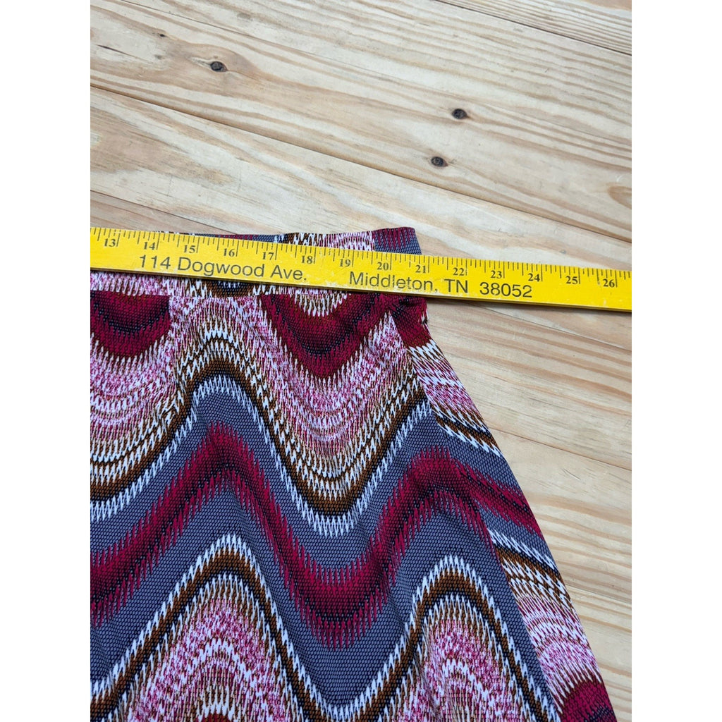 Cato Women's Casual Skirt A-Line Elastic Waist Knee Length Multicolor Size 18/20