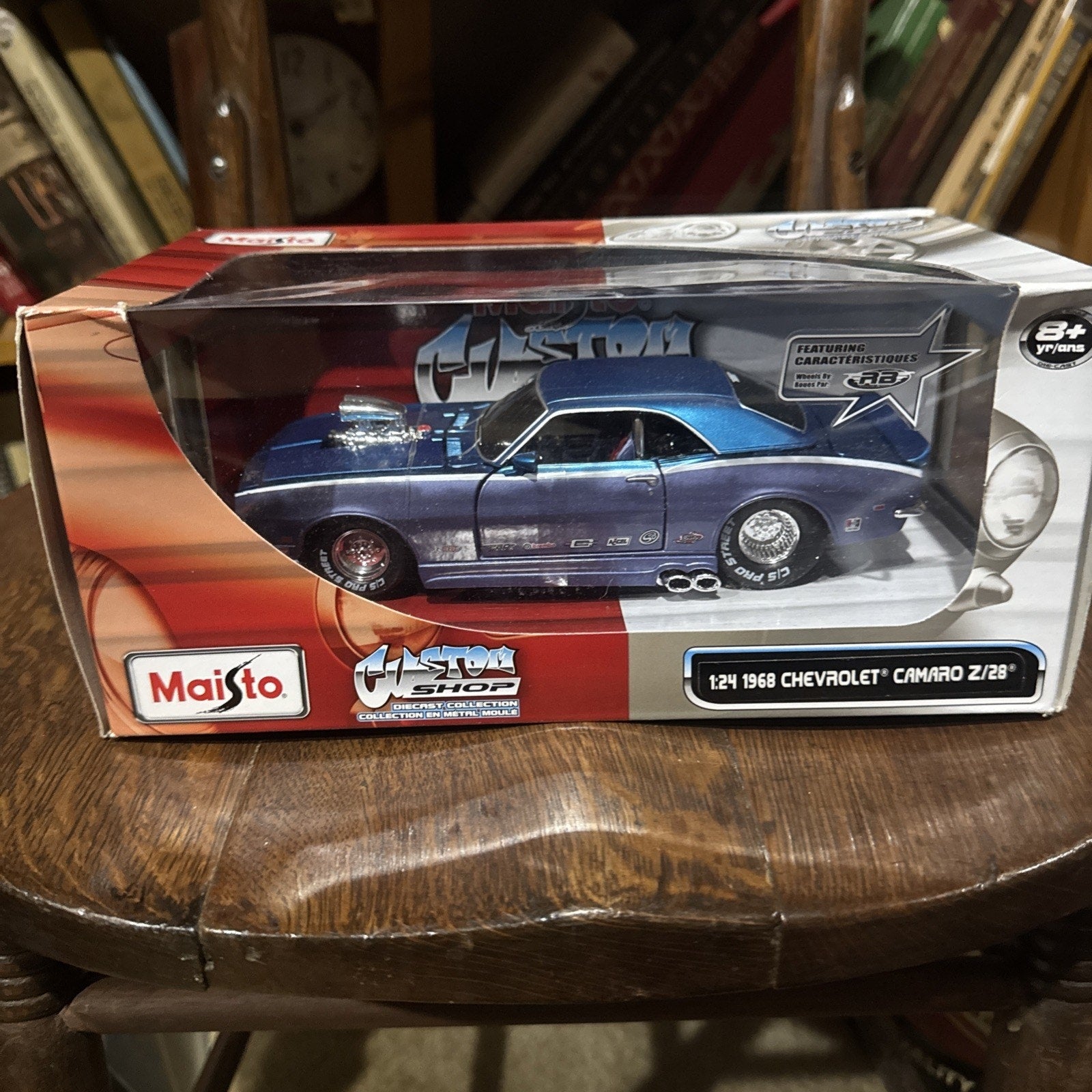 Maisto Custom Shop 1968 Chevrolet Camaro Z-28 New In Sealed Box. Car Is Loose