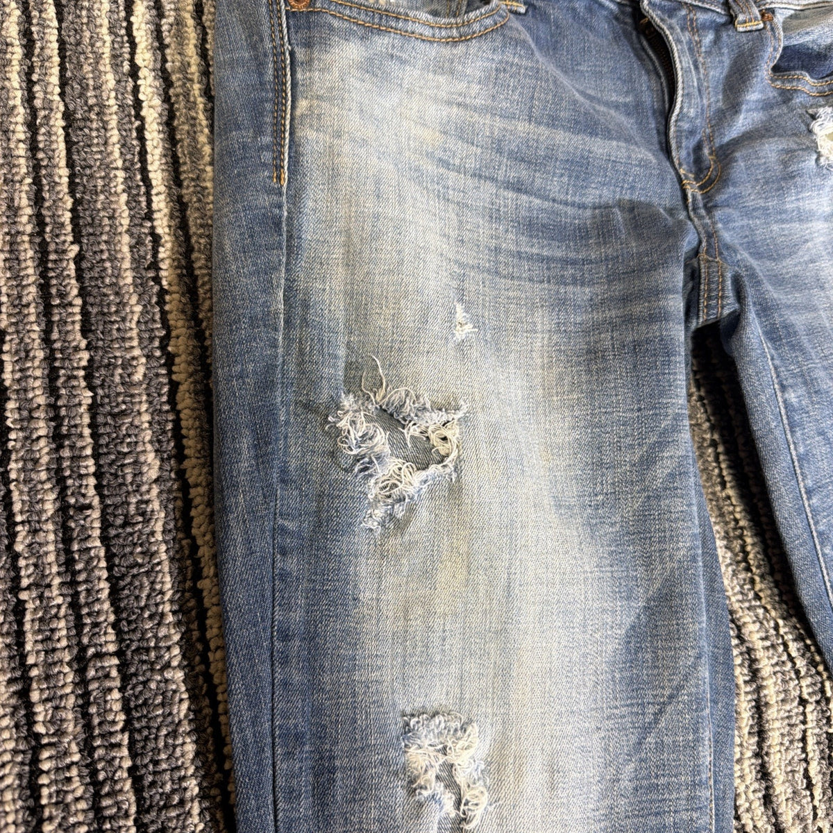 AMERICAN EAGLE Jeans Womens 8 Blue KICK BOOT Super Stretch . Spot. 2013