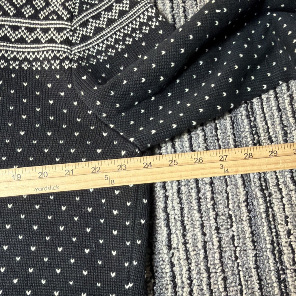 Vtg 90s Ralph Lauren American Living Ski Fair Isle Sweater Mens XL Black NWT