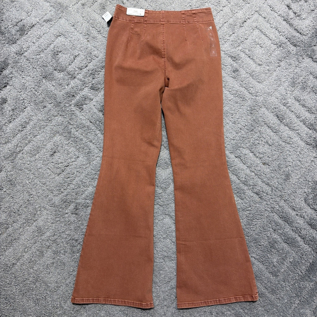 M JEANS BY MAURICES SCULPTRESS HIGH RISE FLARE JEANS SUPER STRETCH 12L 30x33 NWT