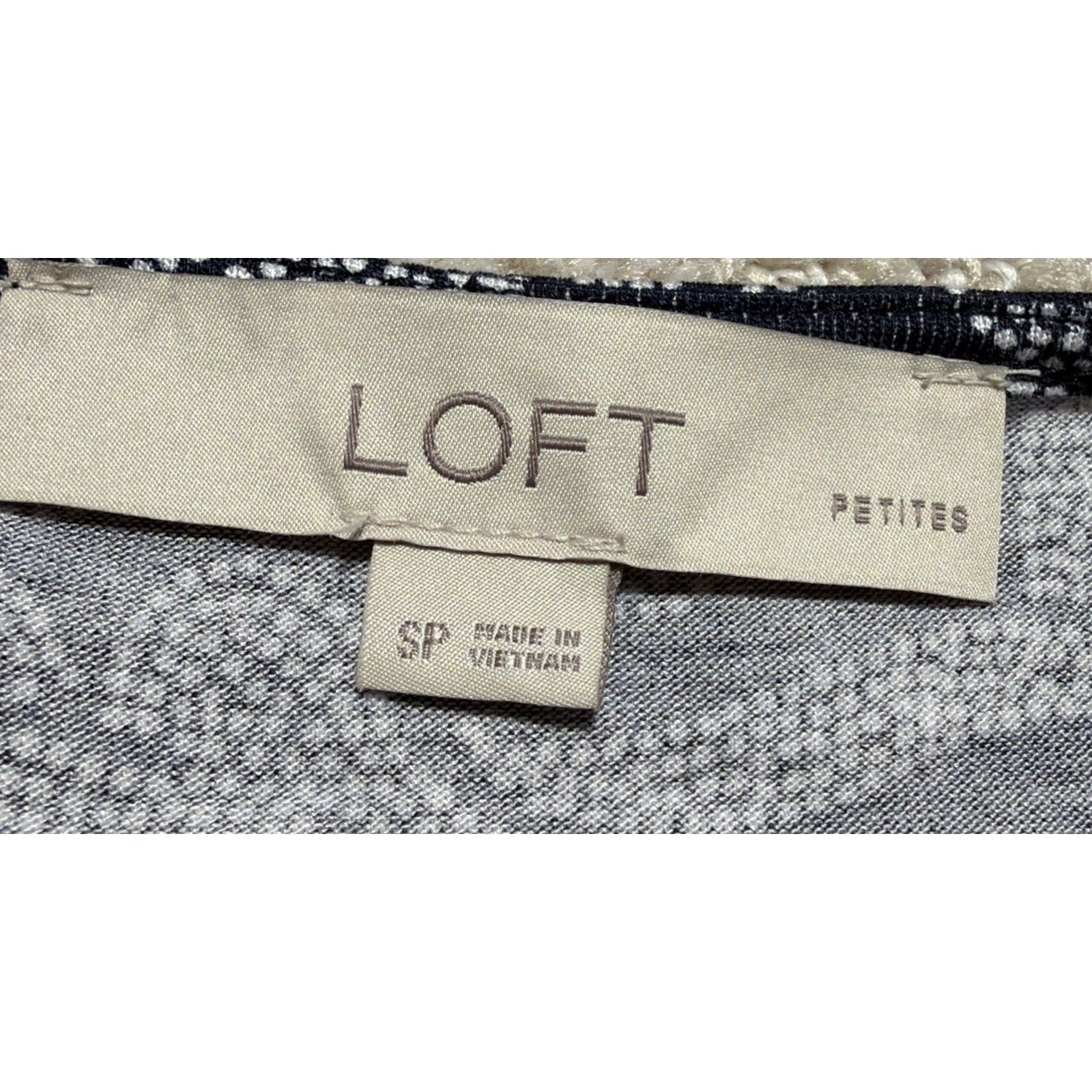 Ann Taylor LOFT Women's Wrap Dress Petite Small Floral Navy Blue White Stretch
