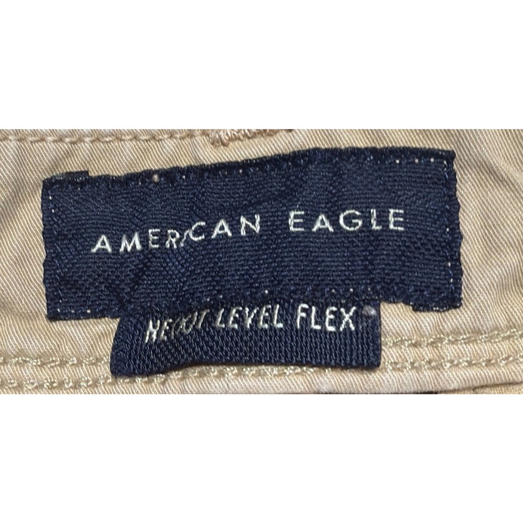 American Eagle Outfitters Next Level Stretch Relaxed Boot Mens Khaki Pants 28x30