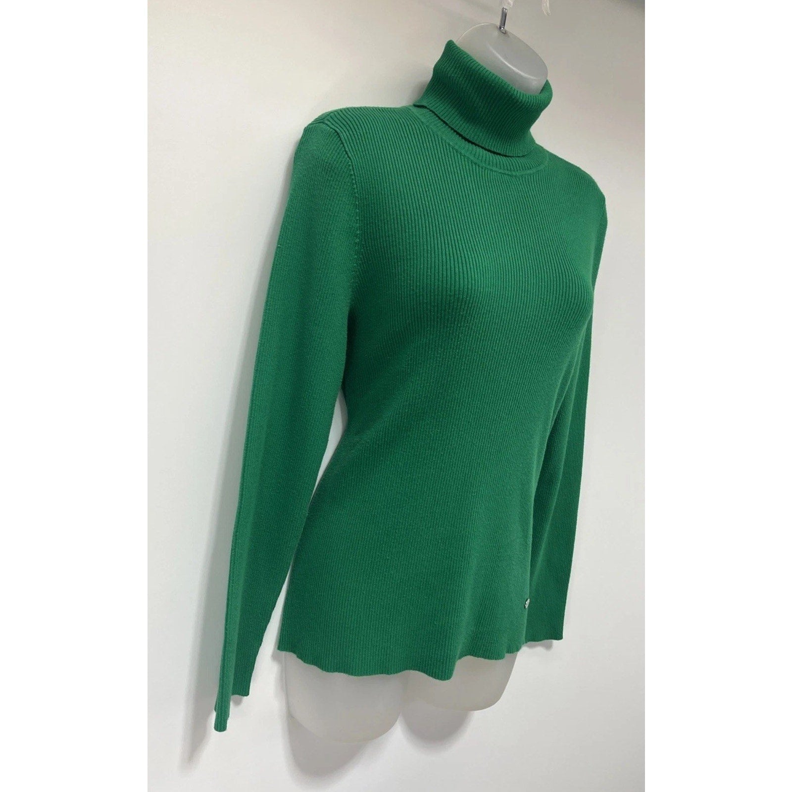 Lauren Ralph Lauren turtleneck cotton knit sweater size XL (women's) Green