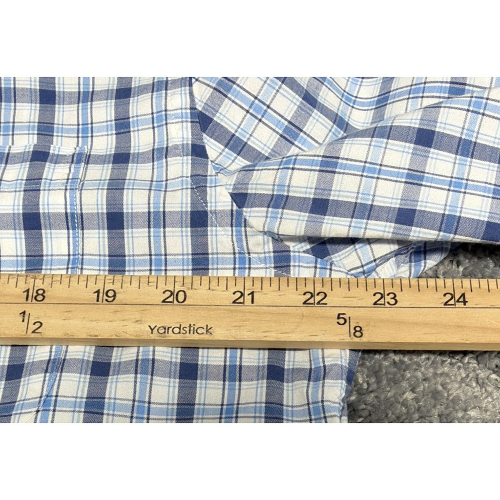 Vineyard Vines Slim Fit Tucker Shirt Men's Large Long Sleeve Blue Plaid
