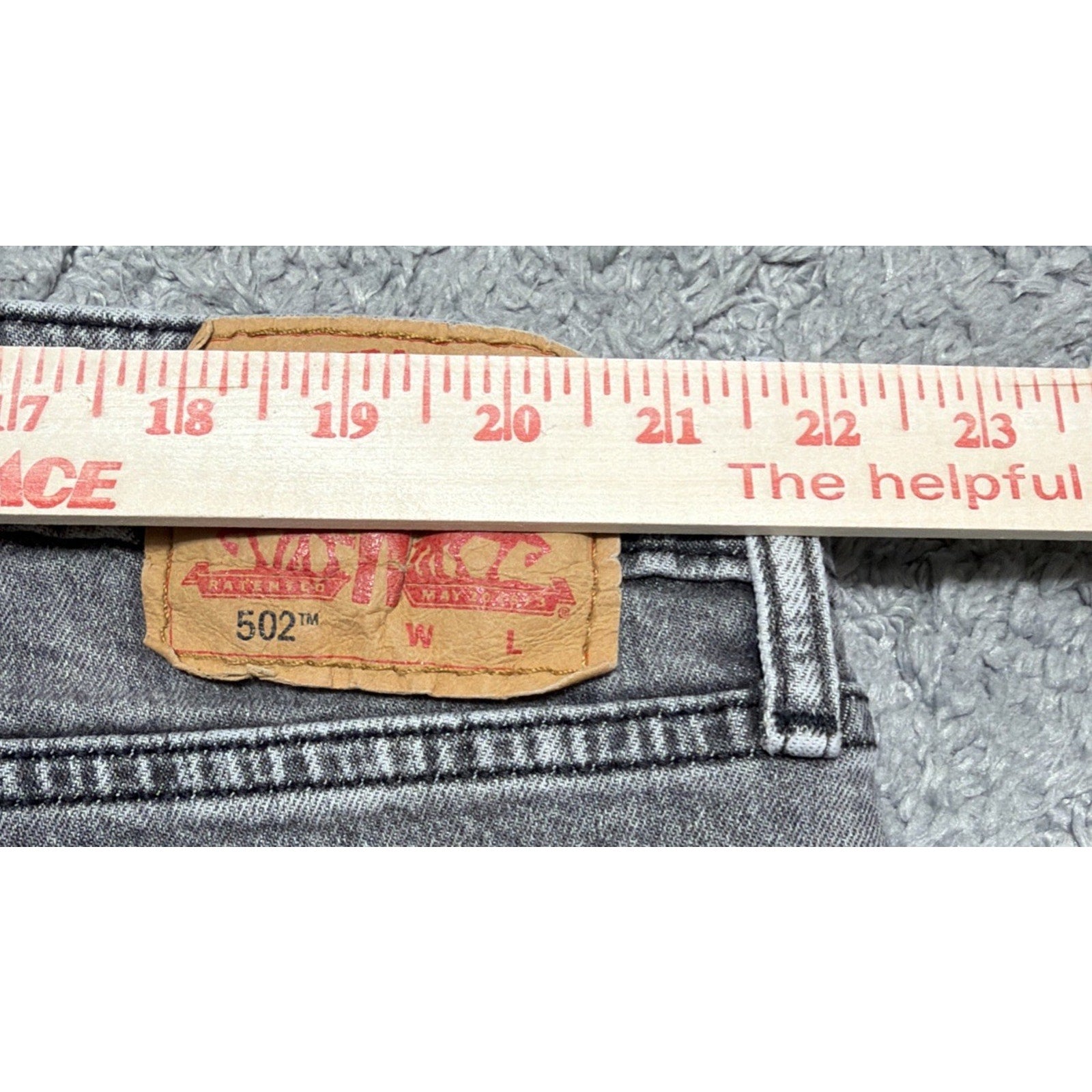 Levi's Flex 502 Taper Stretch Fit Men's Denim Jeans Size 44x27