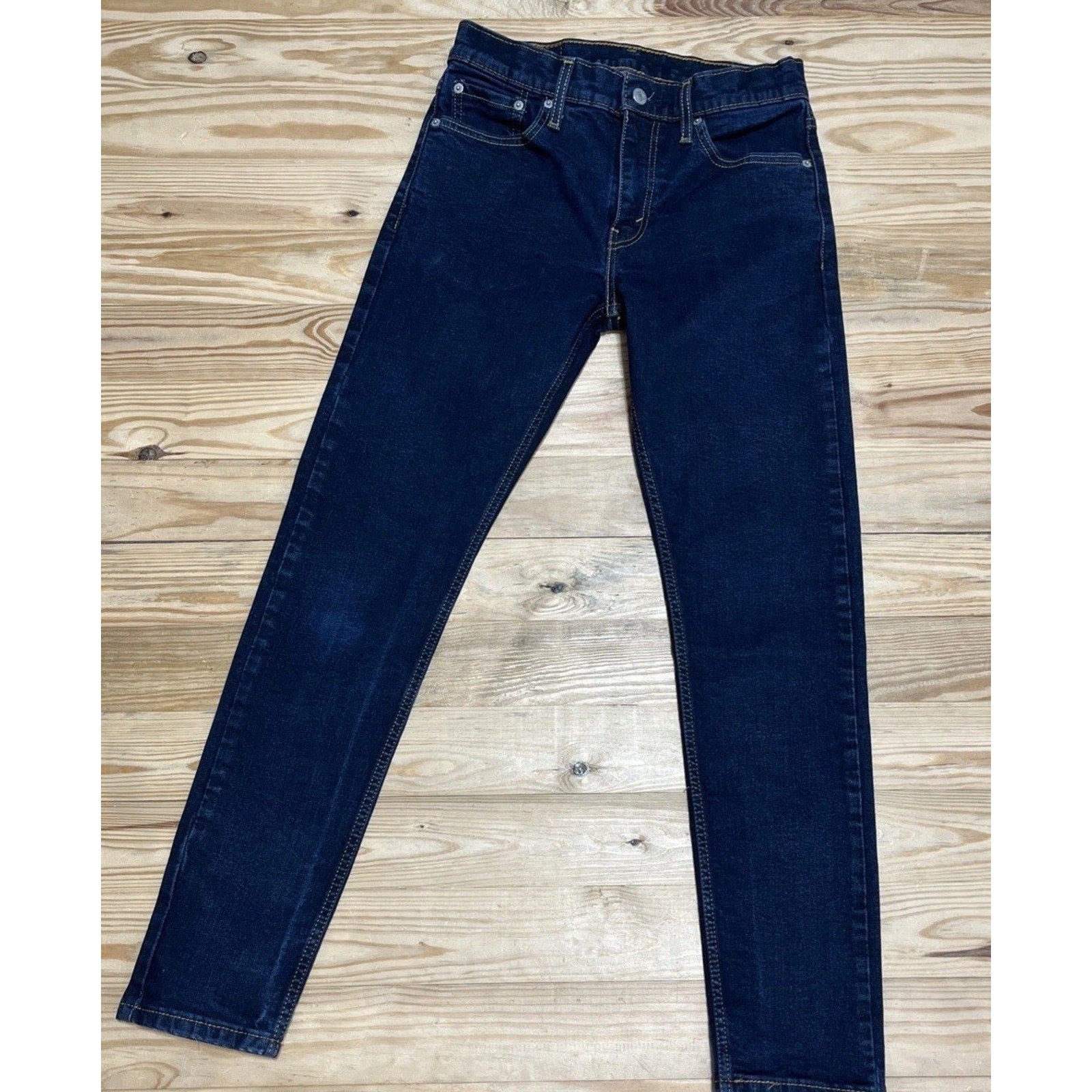 Levi's 512 30x32 Men's Jeans Dark Wash Mid Rise Slim Taper Fit Red Tab Denim