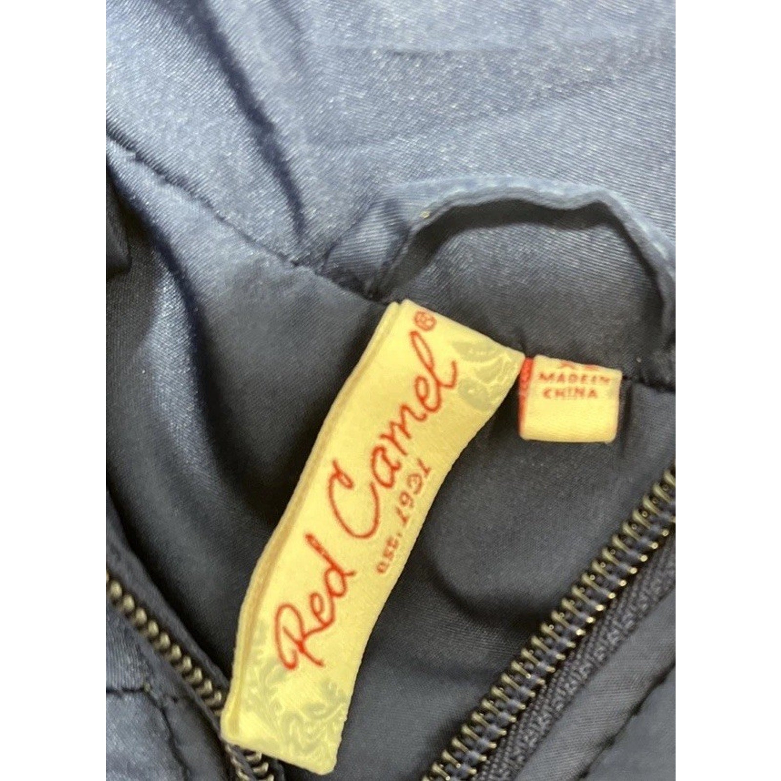 Red Camel Puffer Vest Women's Size XS Navy Blue