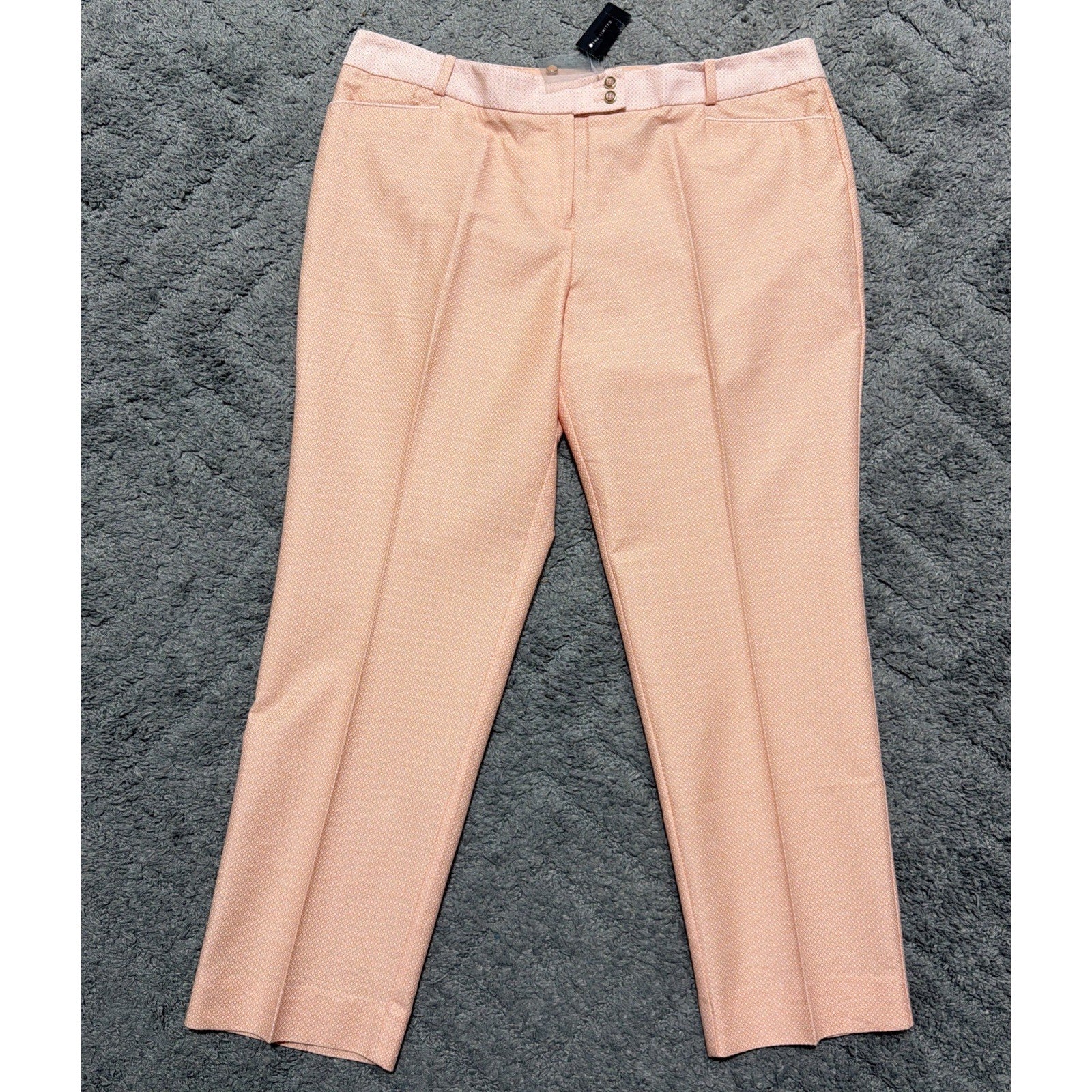 The Limited Womens Pencil Pant Peach Size 14 Ankle Length New 36x27