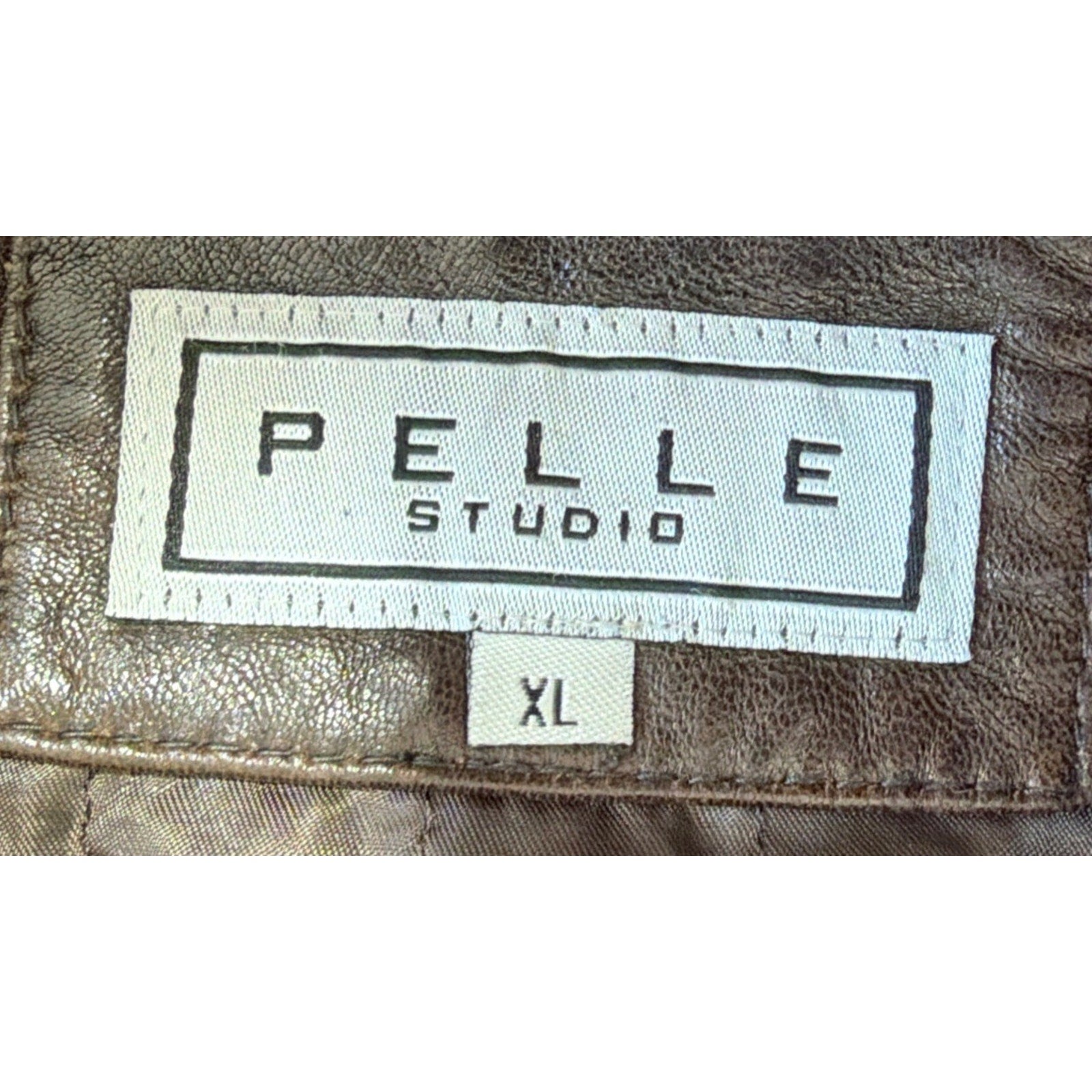 Pelle Studio Jacket Men's Extra Large Brown 100% Leather Bikercore Outdoor Rock