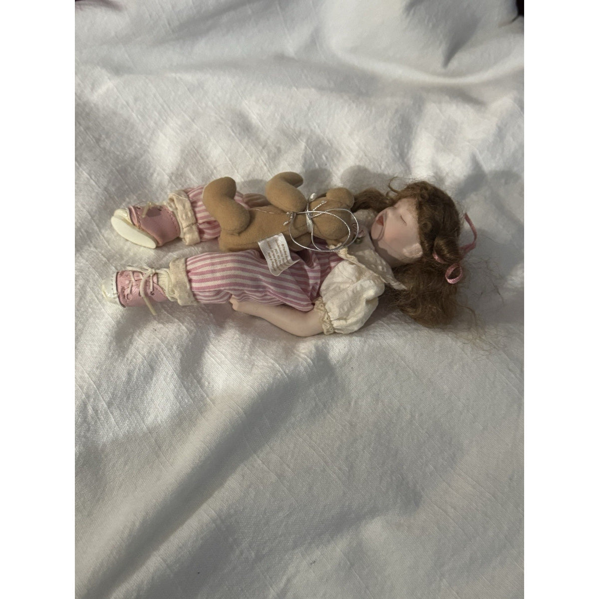 Ashton-Drake Gallery Kathy Hippensteel Porcelain Rock-a-Bye&Good Night Doll 7”