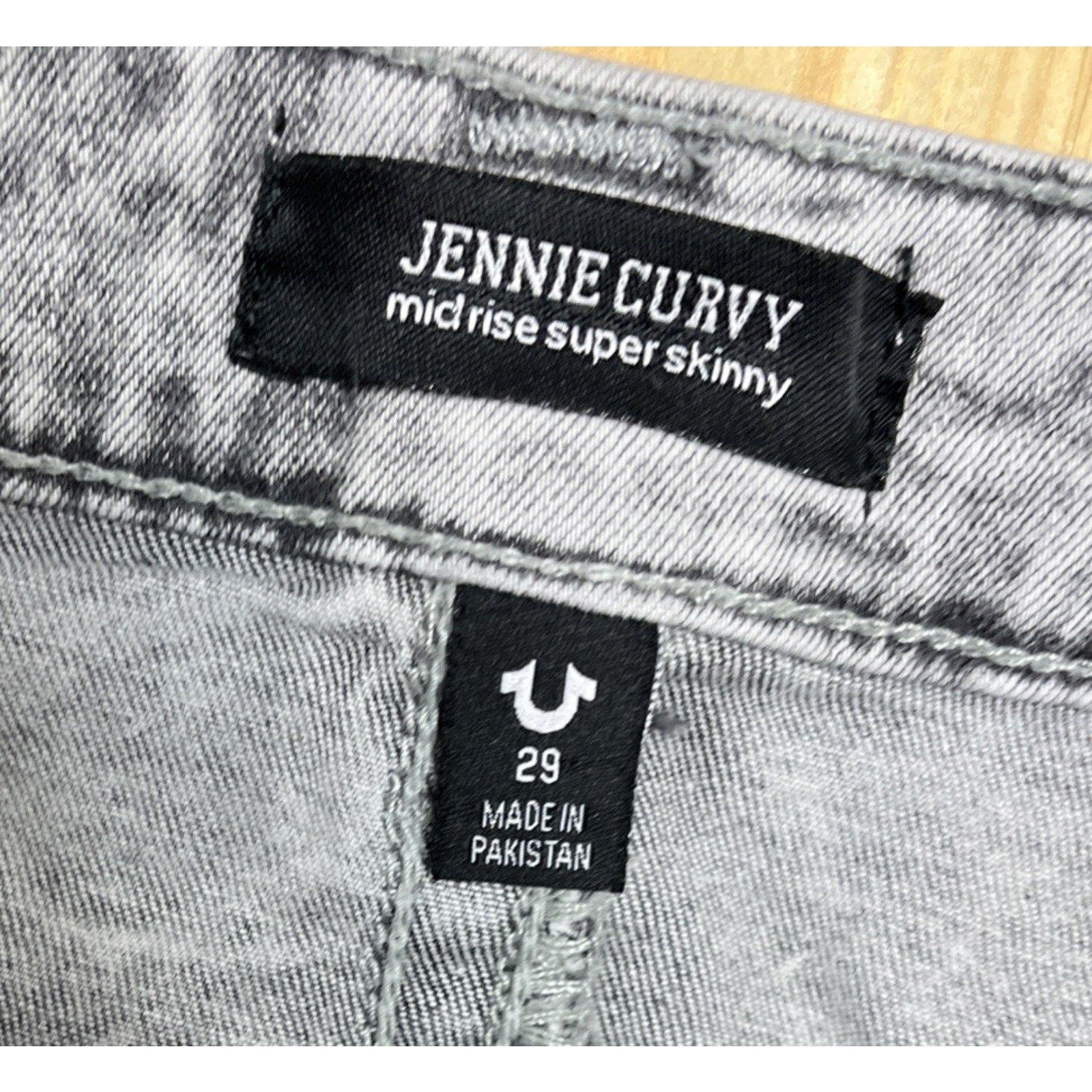 True Religion Jennie Curvy Mid Rise Super Skinny Jeans Women's Sz 29