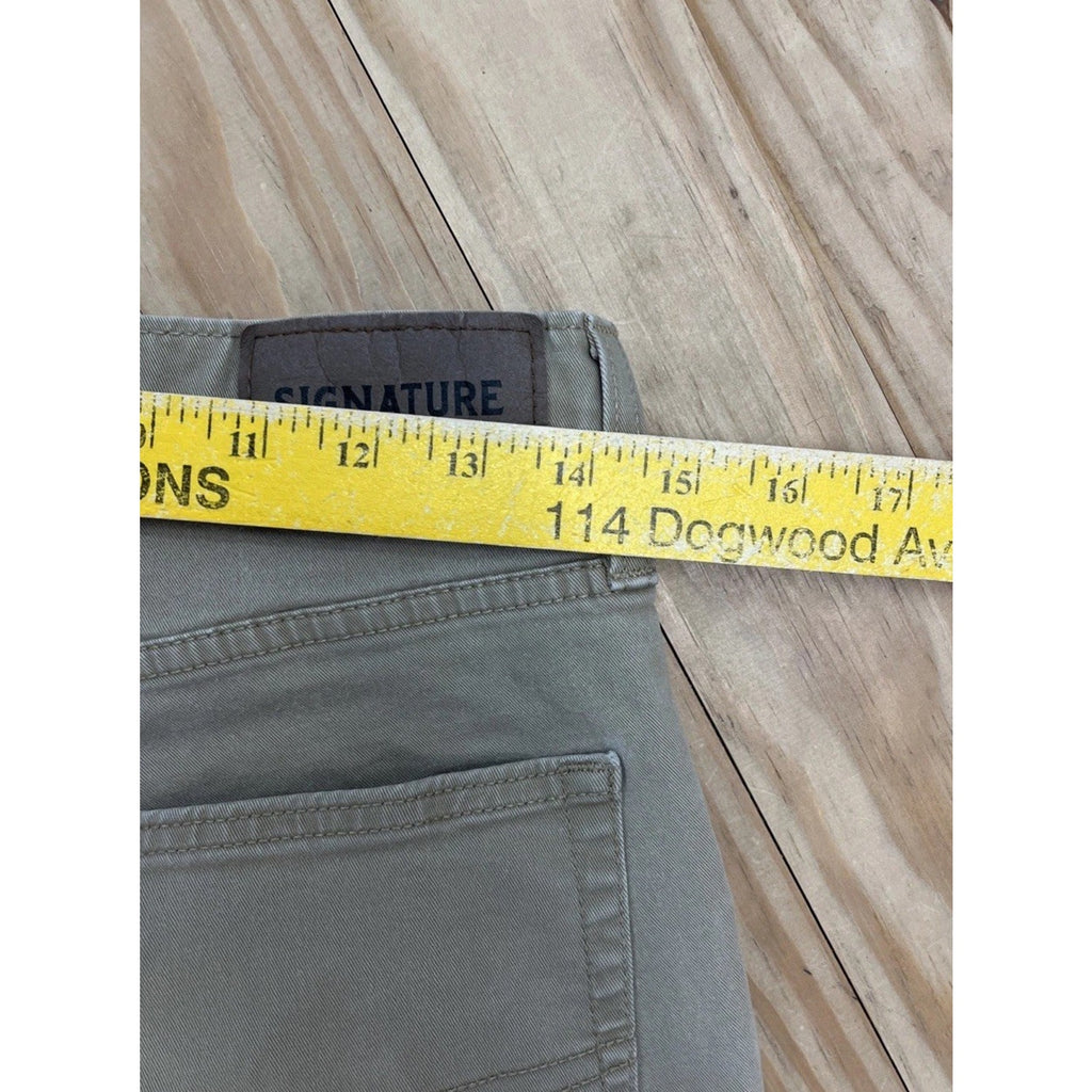 LEVIS SIGNATURE S67 ATHLETIC STRETCH TAN KHAKI PANTS JEANS MENS 30x30