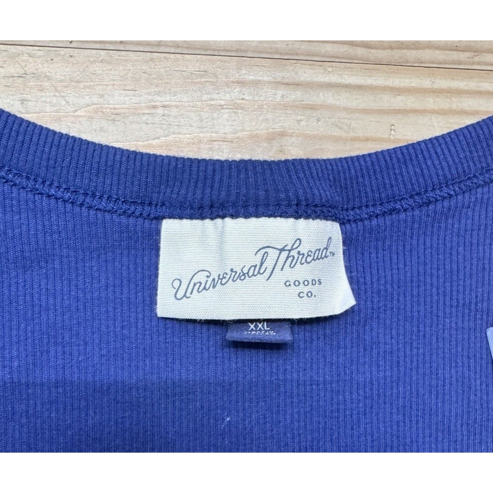 Universal Thread Ribbed Tank Top Women’s Size XXL Stretch Navy Blue
