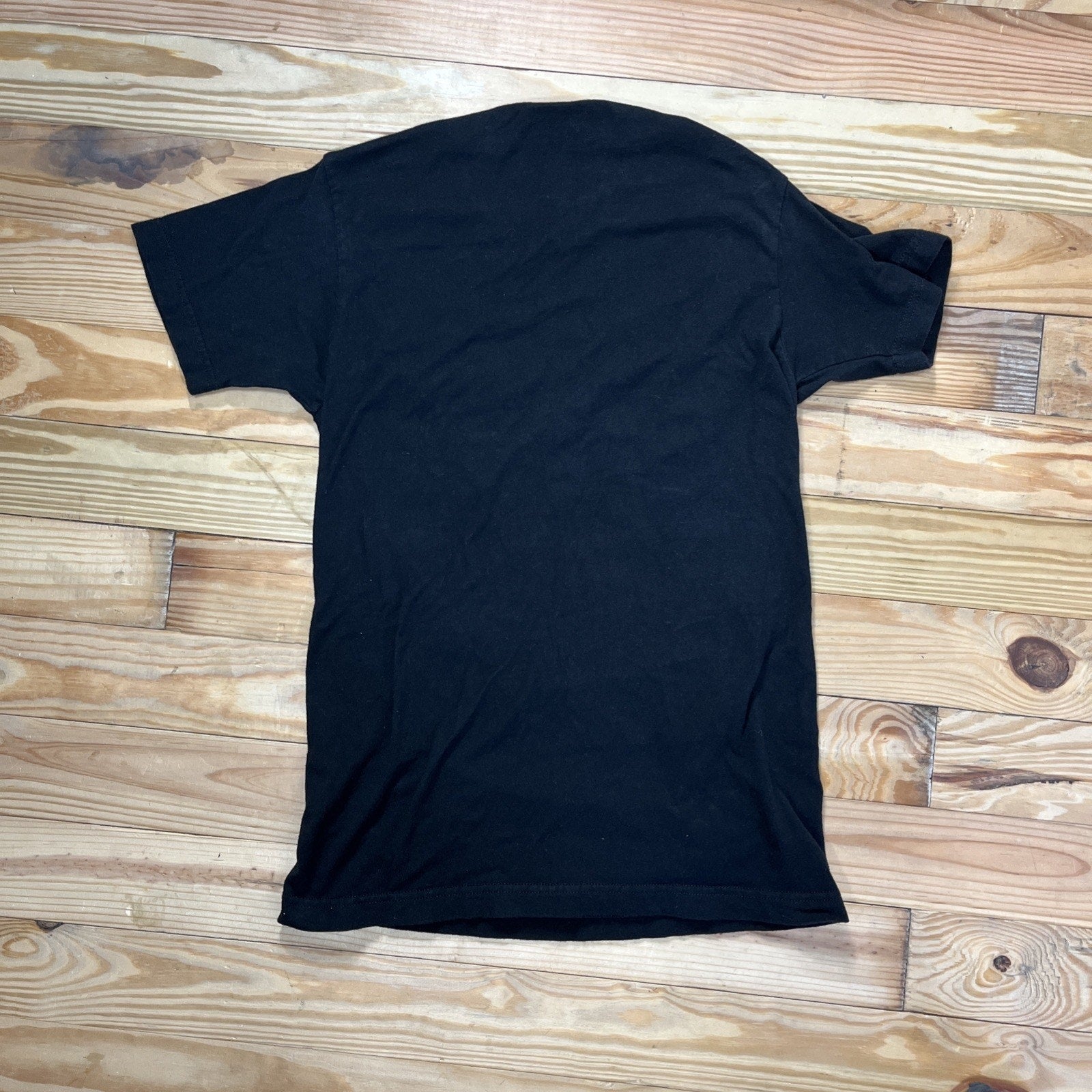 Nirvana T Shirt Small Graphic Spell Out Smiley Face Rock Black Short Sleeve Tee