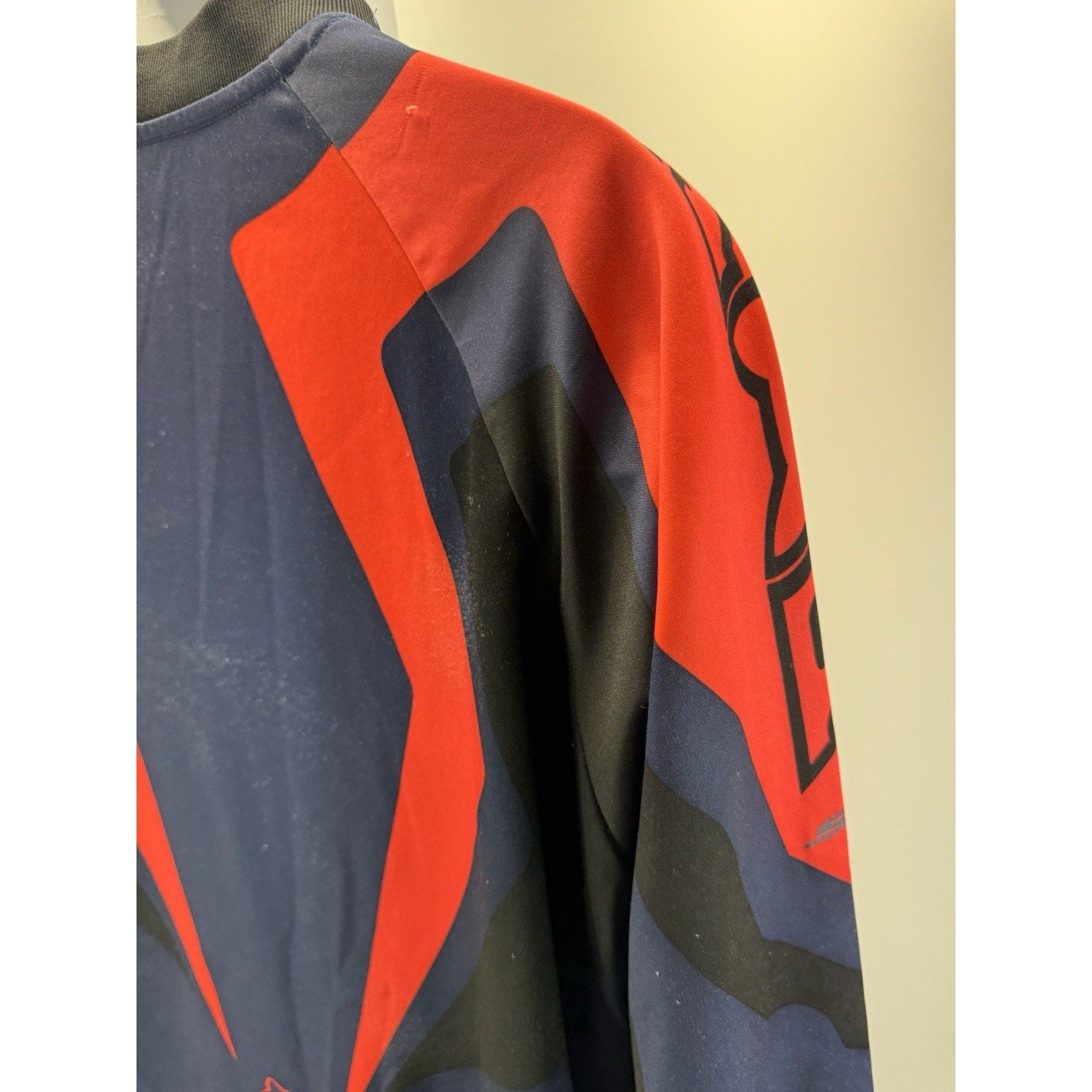 Vintage Y2K Fox Motocross Jersey Blue and Orange Men’s Size Large worn