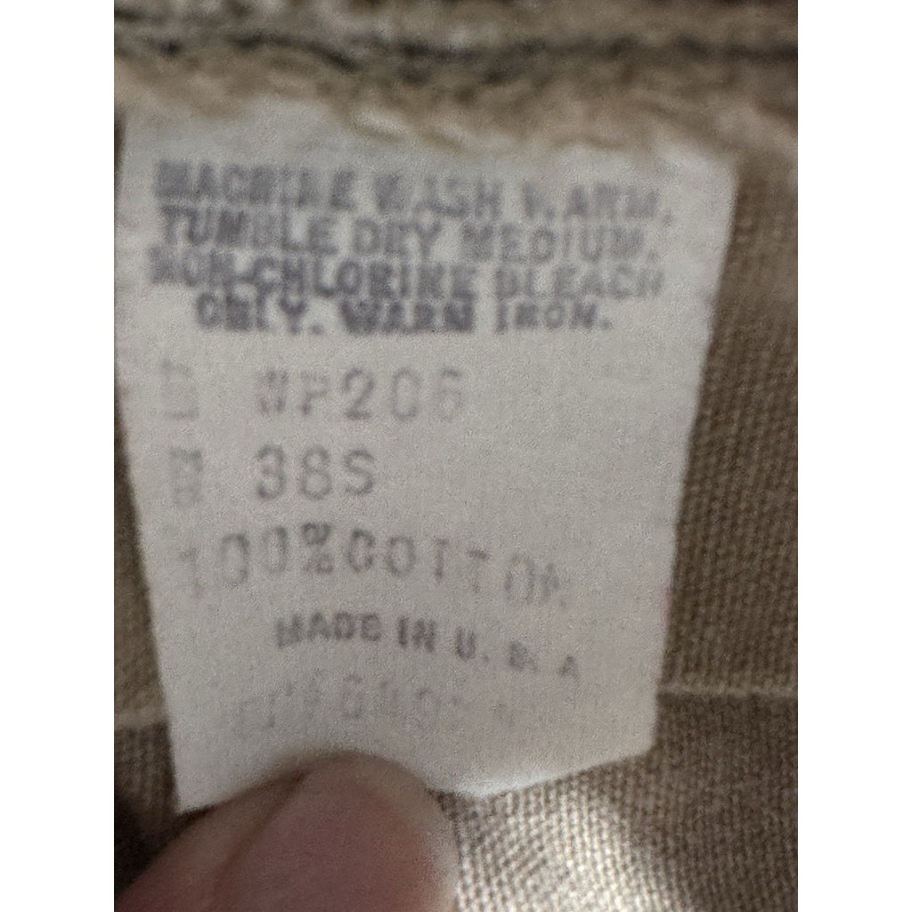 Vintage WPM Men’s Pleated Pants 38x30 Beige Tan Tapered Casual Trousers USA Made