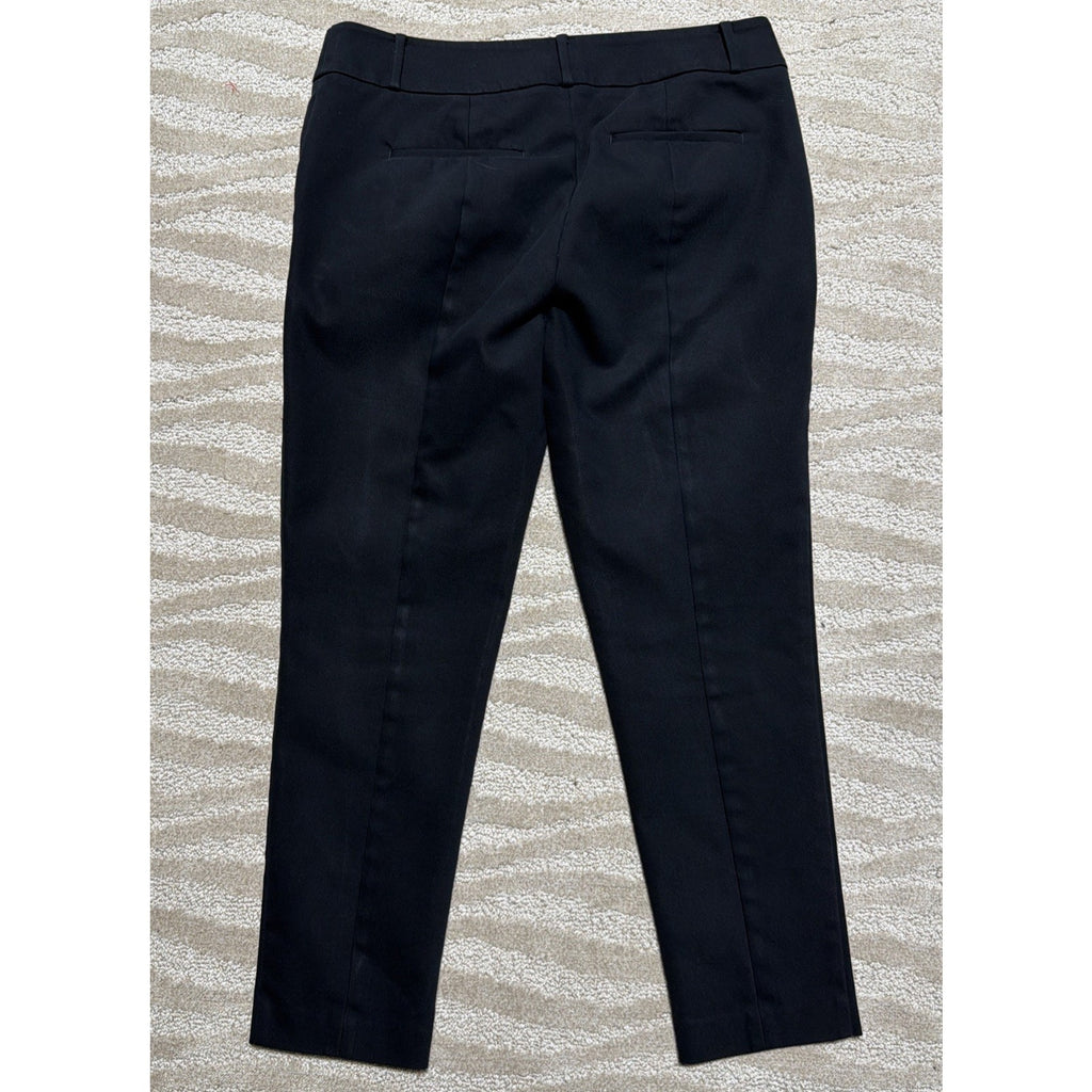 Ann Taylor LOFT Women's Marisa 10 Black Stretch Midrise Crop Skinny Pants