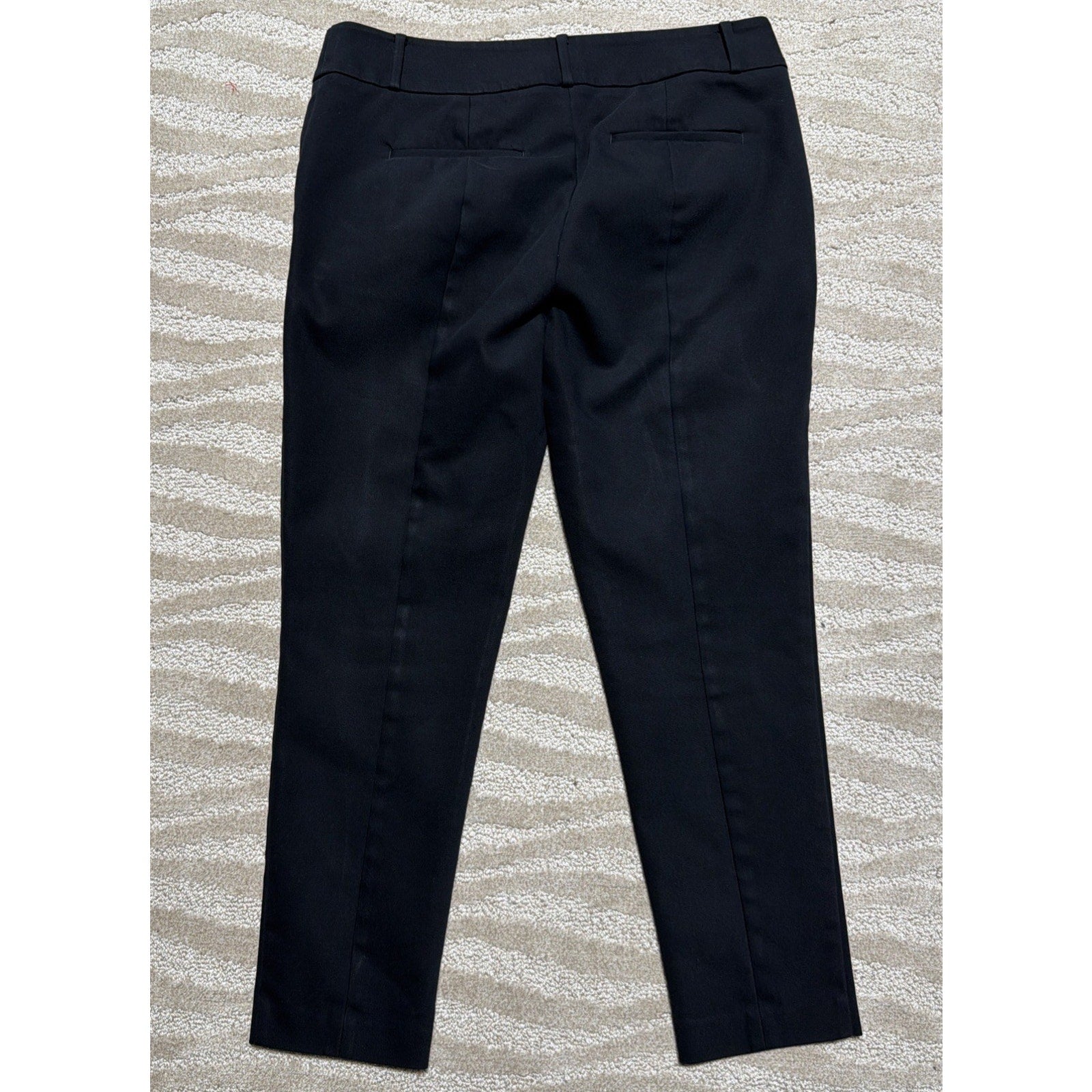 Ann Taylor LOFT Women's Marisa 10 Black Stretch Midrise Crop Skinny Pants