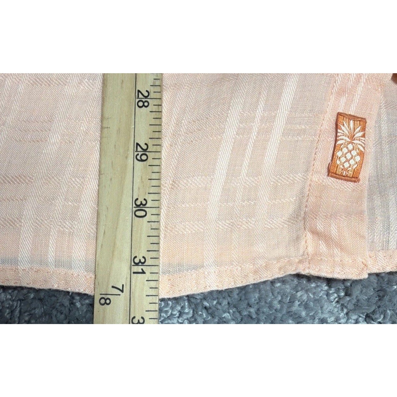 TOMMY BAHAMA Hawaiian Shirt Men XL Coral Short Sleeve 100% Linen