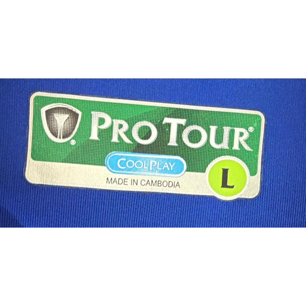 NWT Pro Tour CoolPlay Golf Vest Men’s Large Blue Full Zip Lightweight Athletic