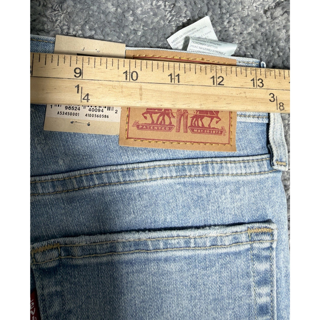 Levi's 721 Women's High Rise Skinny Jeans Seamed front Medium Wash 4 Short New