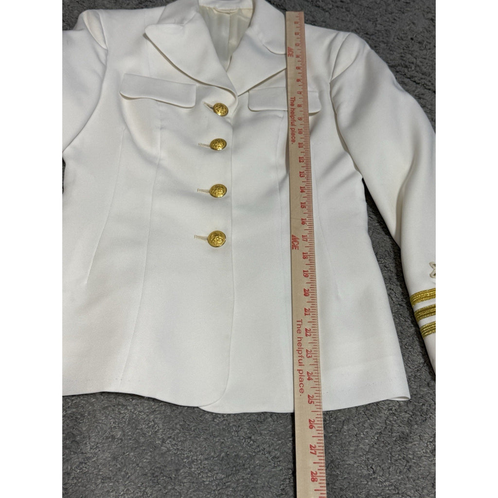 Vintage US Navy USN Women Uniform Jacket Skirt Set Star Emblem Excellent Shape